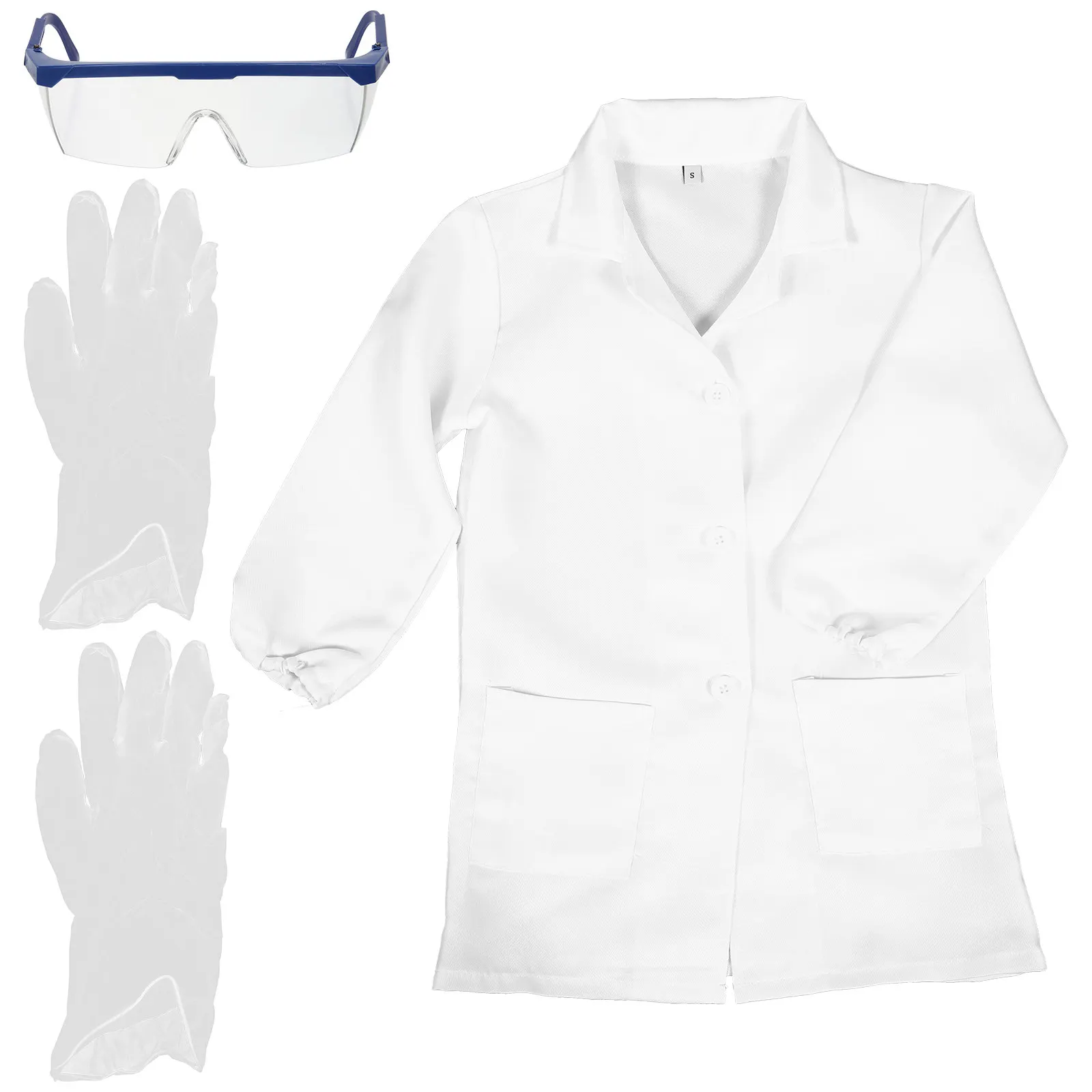 Unisex Kids Doctor Costume Laboratory Coat Scientist Dress Up Set with Accessories for Children Science Experiment Role Play Fun
Unisex Kids Doctor Costume Laboratory Coat Scientist Dress Up Set with Accessories for Children Science Experiment Role Play Fun