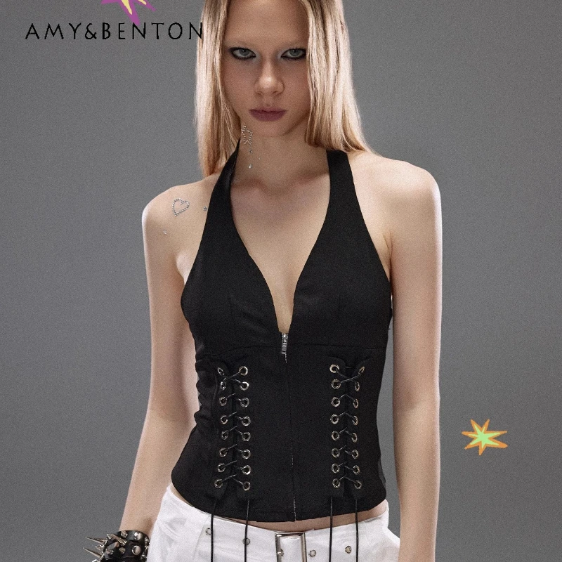 American Hot Girl Red Strap Sleeveless V-Neck Neck Women's Sling Summer New Sweet Cool Skinny Sexy Vest with Chest Pad Ladies
American Hot Girl Red Strap Sleeveless V-Neck Neck Women's Sling Summer New Sweet Cool Skinny Sexy Vest with Chest Pad Ladies
