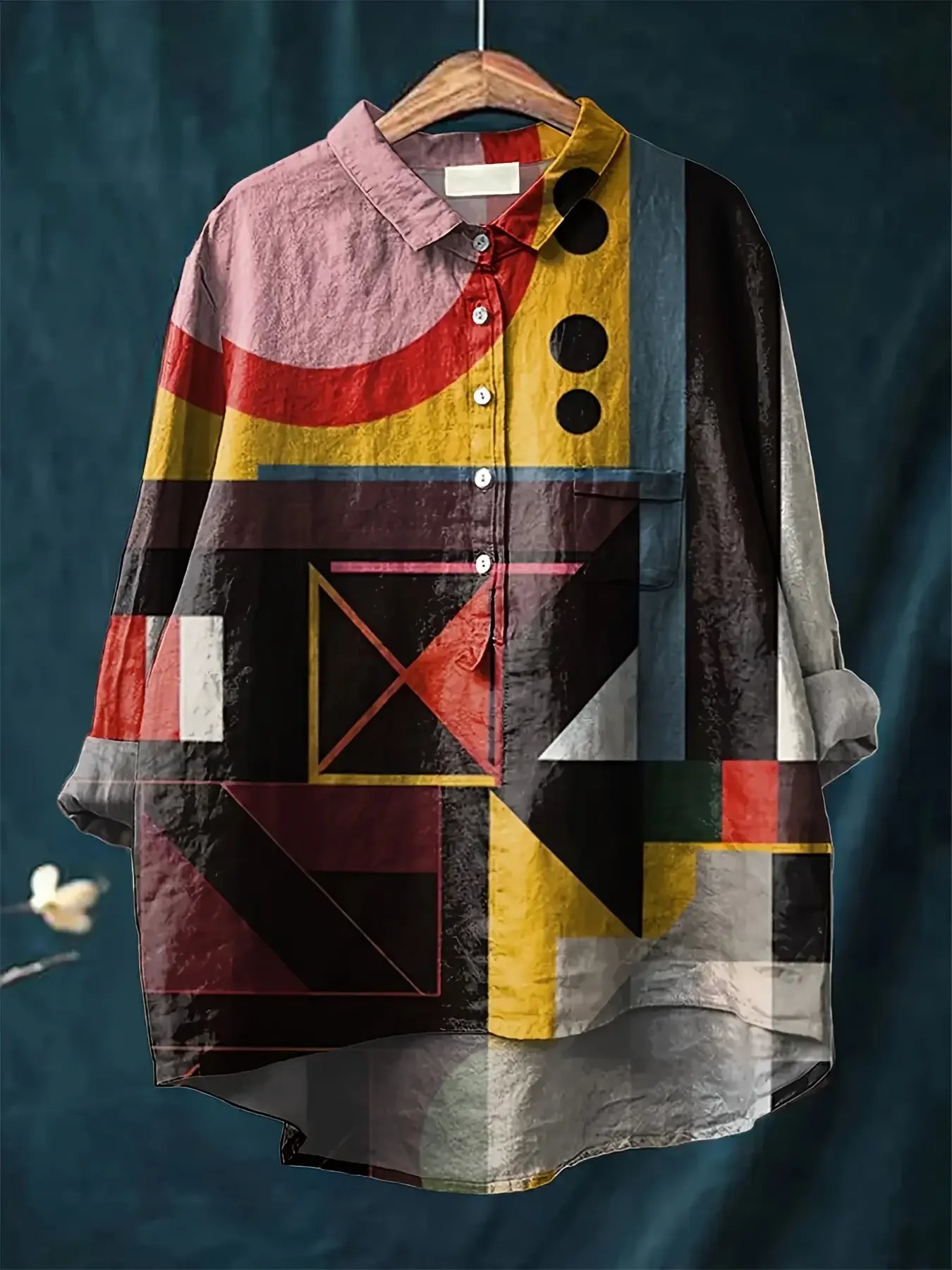 2026 women's new printed collar shirt -Clothes with irregular patterns in multiple colors ,camisas acogedoras
2026 women's new printed collar shirt -Clothes with irregular patterns in multiple colors ,camisas acogedoras