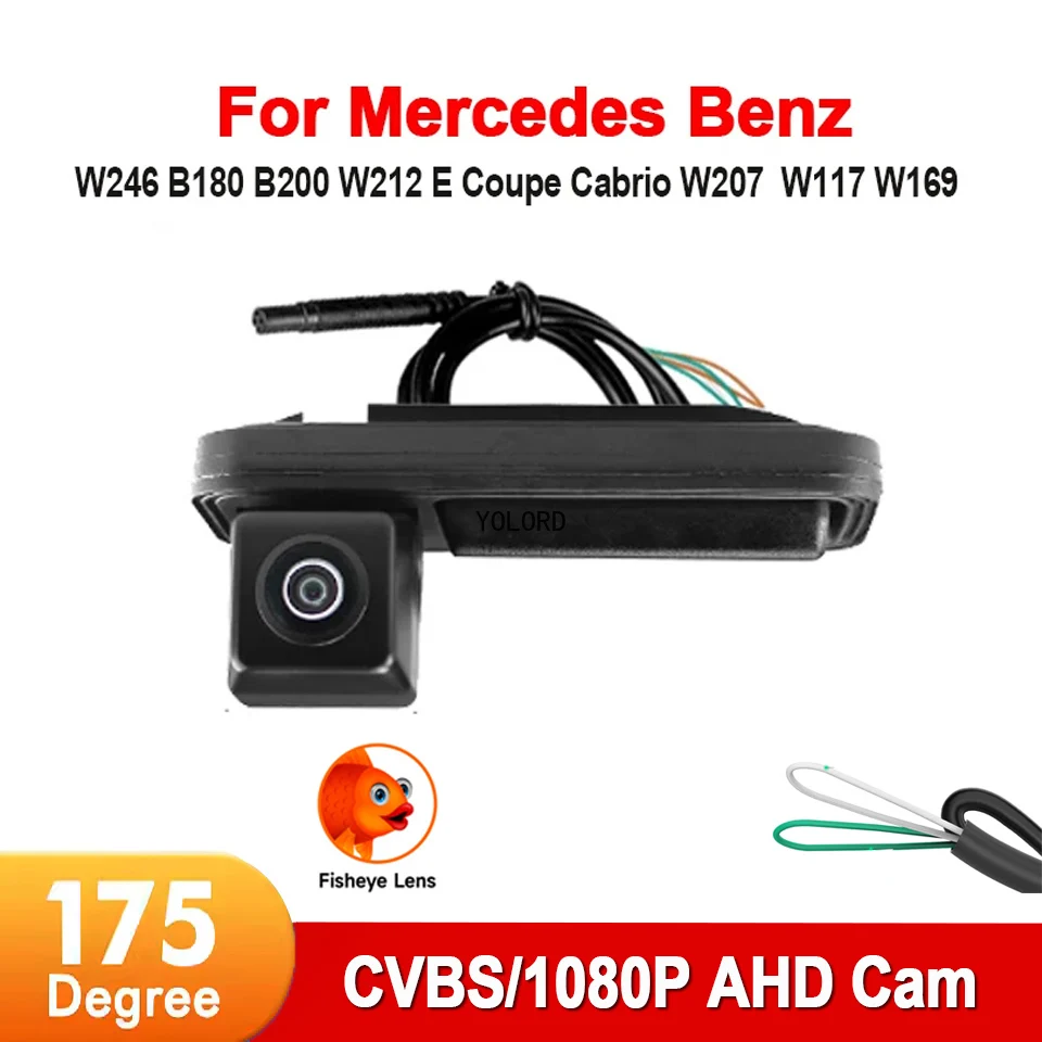 1080P AHD Car Rear View Backup Camera for Mercedes Benz B Class W246 B180 B200 E W212 E Coupe Cabrio W207 C CLC CLA W117 W169
1080P AHD Car Rear View Backup Camera for Mercedes Benz B Class W246 B180 B200 E W212 E Coupe Cabrio W207 C CLC CLA W117 W169