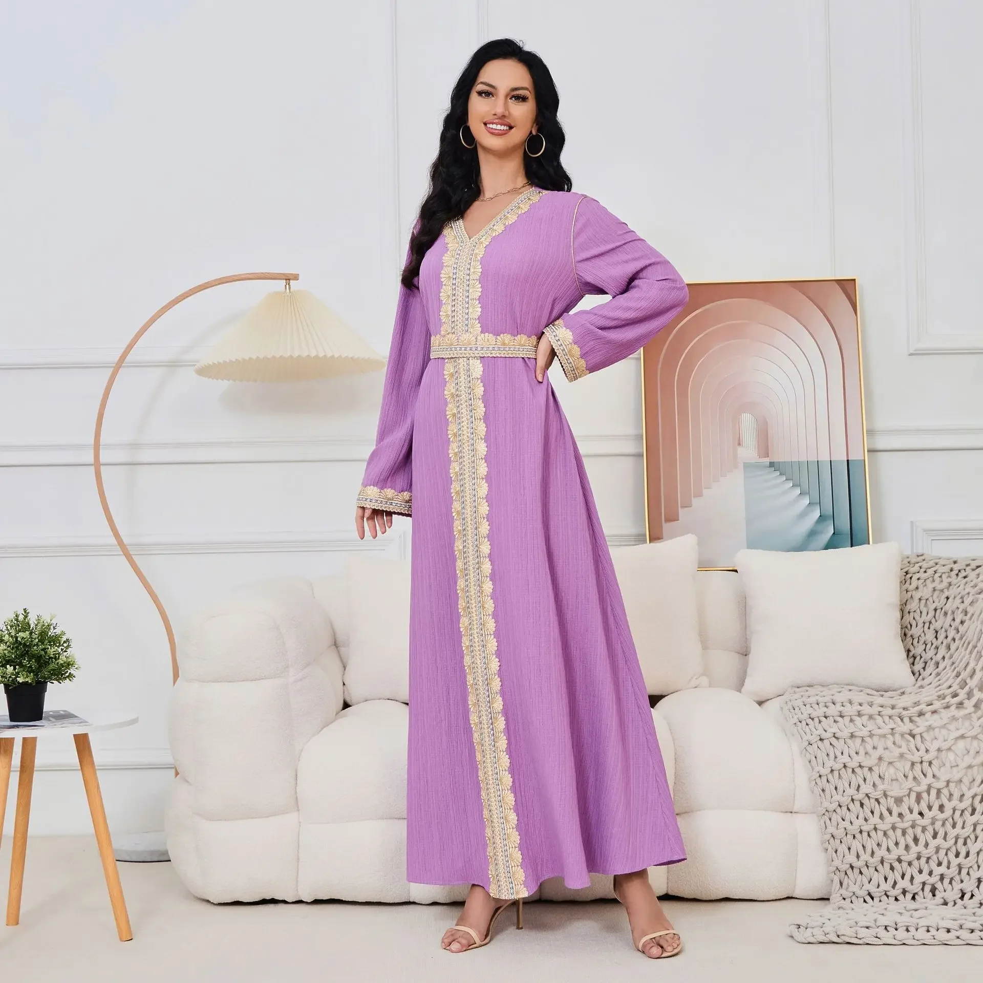 Dubai Abayas Muslim Dress Women Daily Commuter Long-sleeved Dress Kaftan Casual Muslim Clothes Women Musulmane Evening Vestidos
Dubai Abayas Muslim Dress Women Daily Commuter Long-sleeved Dress Kaftan Casual Muslim Clothes Women Musulmane Evening Vestidos