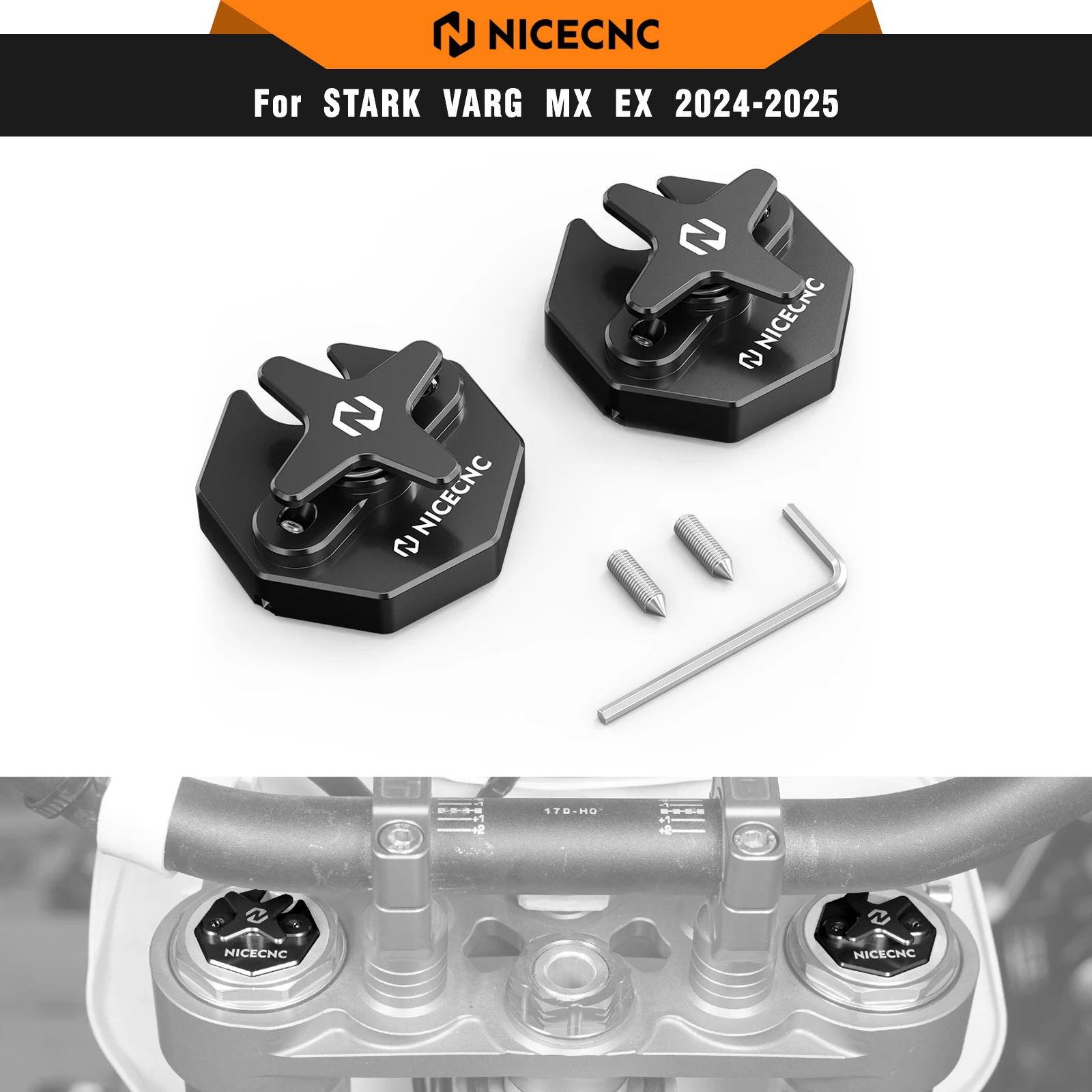 NICECNC For STARK VARG MX/EX Electric Dirt Bike 2024 2025 Front Forks Adjustment Knob Billet Aluminum
NICECNC For STARK VARG MX/EX Electric Dirt Bike 2024 2025 Front Forks Adjustment Knob Billet Aluminum