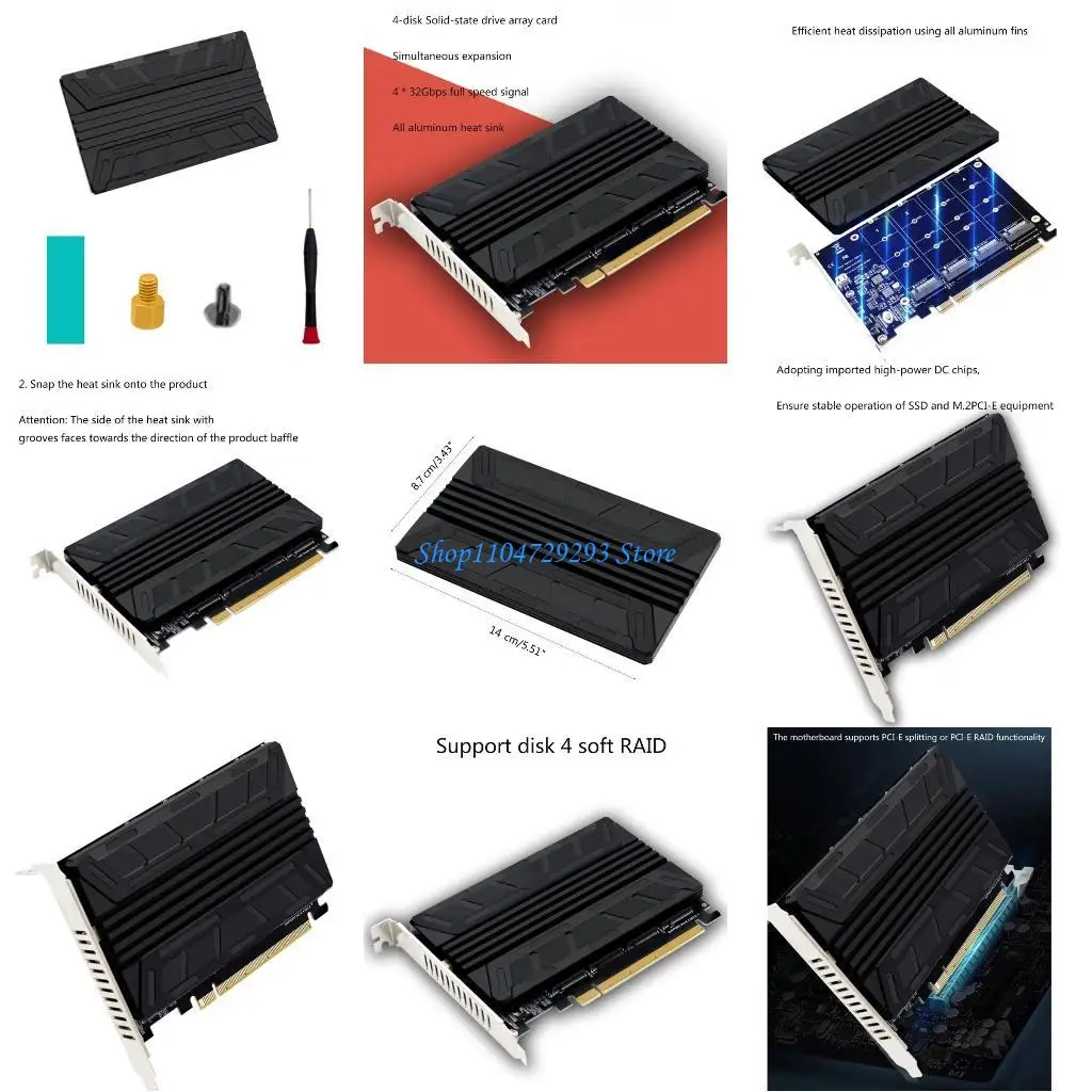 Плата расширения массива PCIEX16 из алюминиевого сплава премиум-класса Y2GD с поддержкой SSD NVME MKEY для замены
Плата расширения массива PCIEX16 из алюминиевого сплава премиум-класса Y2GD с поддержкой SSD NVME MKEY для замены