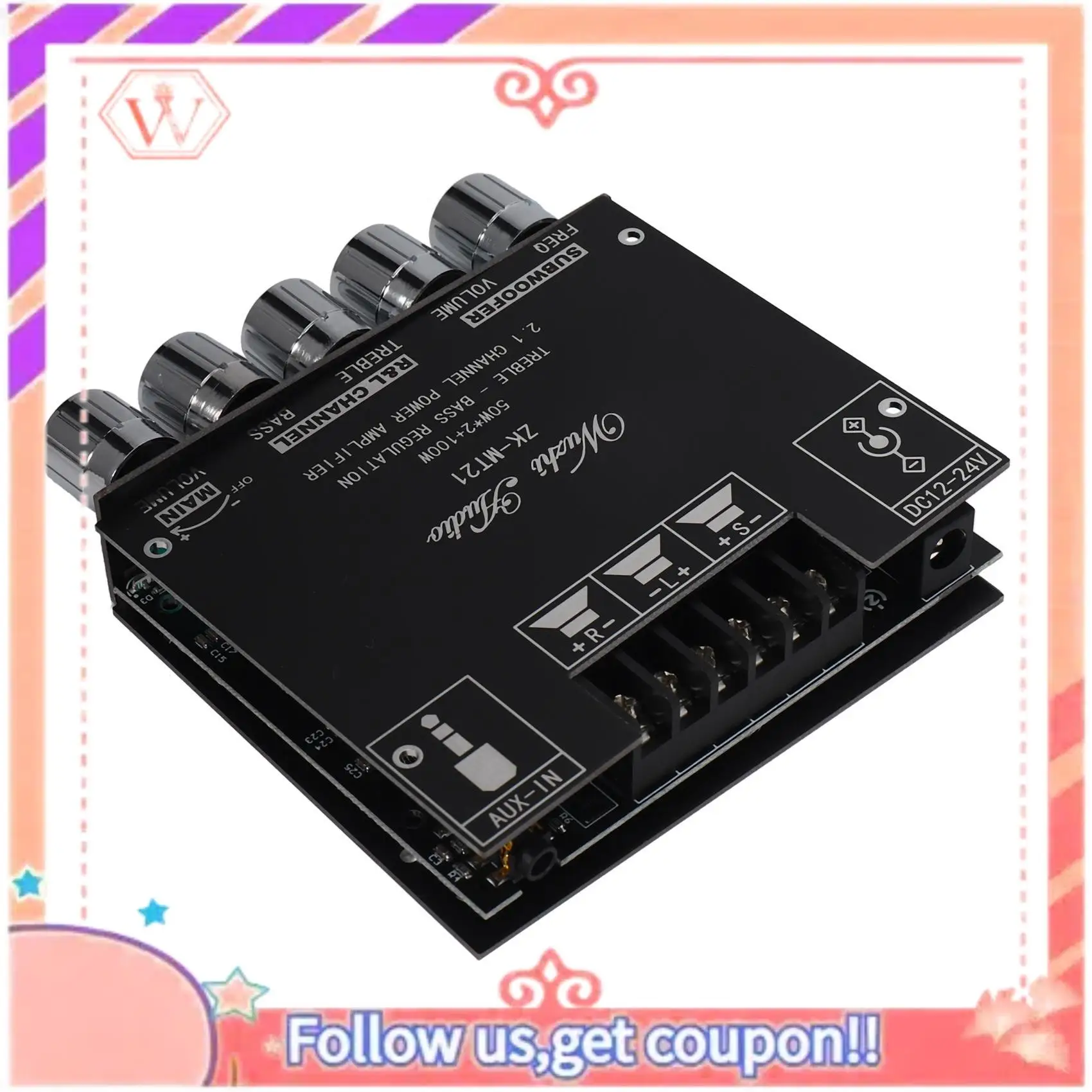 Upgraded 3X ZK-MT21 2.1 Channel Bluetooth 5.0 Subwoofer Amplifier Board 50WX2+100W Power Audio Stereo Amplifier Board
Upgraded 3X ZK-MT21 2.1 Channel Bluetooth 5.0 Subwoofer Amplifier Board 50WX2+100W Power Audio Stereo Amplifier Board