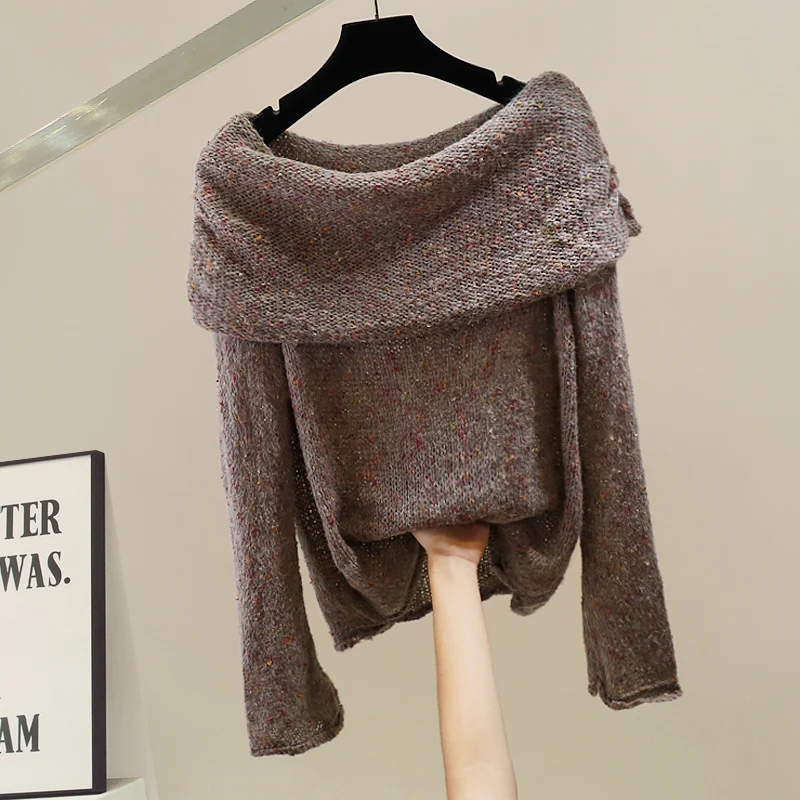 Faionable Heavy-Weight One-oulder Sexy Korean-Sle Sweater Loose Long-Sve Top for Women Trendy Commute-Wear Warmth
Faionable Heavy-Weight One-oulder Sexy Korean-Sle Sweater Loose Long-Sve Top for Women Trendy Commute-Wear Warmth