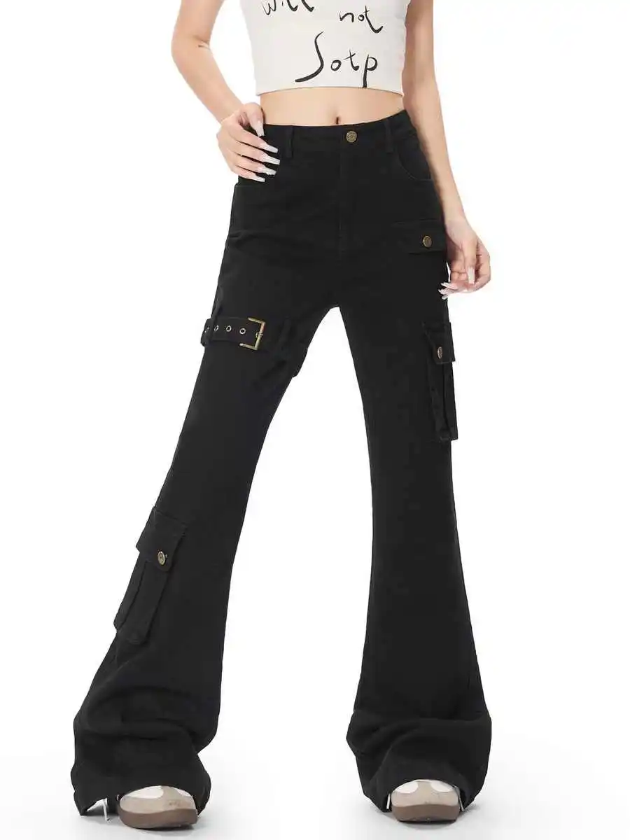Black Washed Vintage American Street Spice Girls Y2k Long Pants Women Trendy Design Versatile Slim Fit High Waisted Flared Jeans
Black Washed Vintage American Street Spice Girls Y2k Long Pants Women Trendy Design Versatile Slim Fit High Waisted Flared Jeans