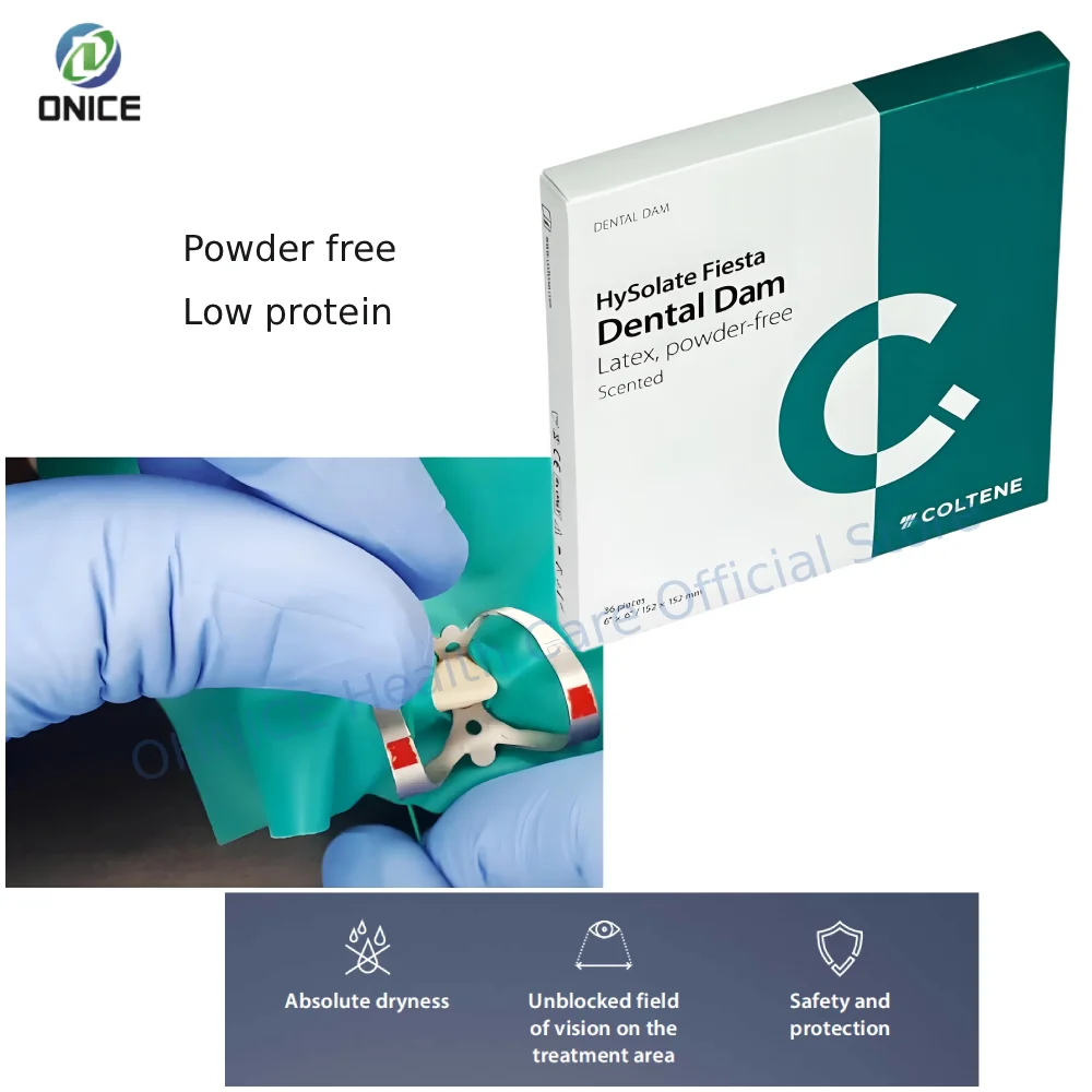 36Pcs/Box COLTENE HYGENIC HySolate Latex Dental Dam, Ultra-Elastic, 6"x6", Natural Rubber, Sterile Refill Pack
36Pcs/Box COLTENE HYGENIC HySolate Latex Dental Dam, Ultra-Elastic, 6"x6", Natural Rubber, Sterile Refill Pack