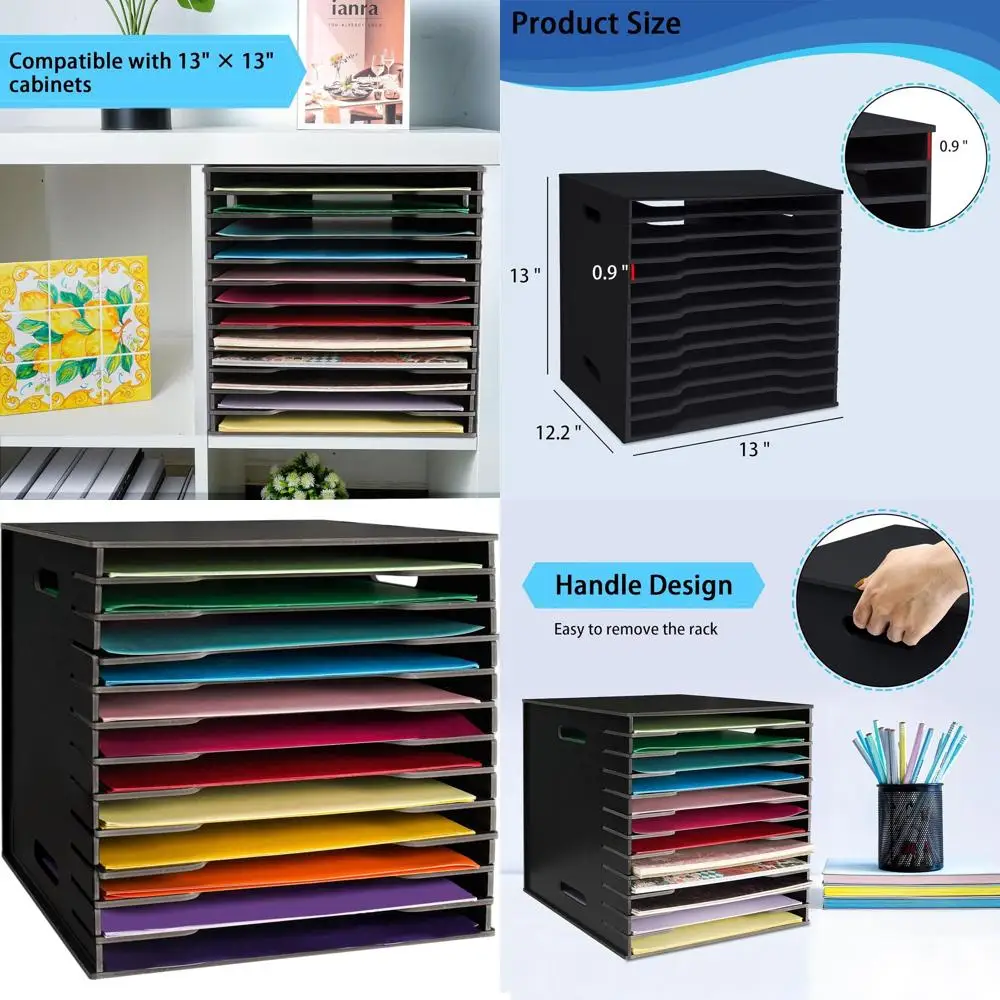 Органайзер для бумаги для скрапбукинга 12 x 12 слотов, сортировщик файлов и стеллаж для хранения для дома, офиса и школы (черный)
Органайзер для бумаги для скрапбукинга 12 x 12 слотов, сортировщик файлов и стеллаж для хранения для дома, офиса и школы (черный)