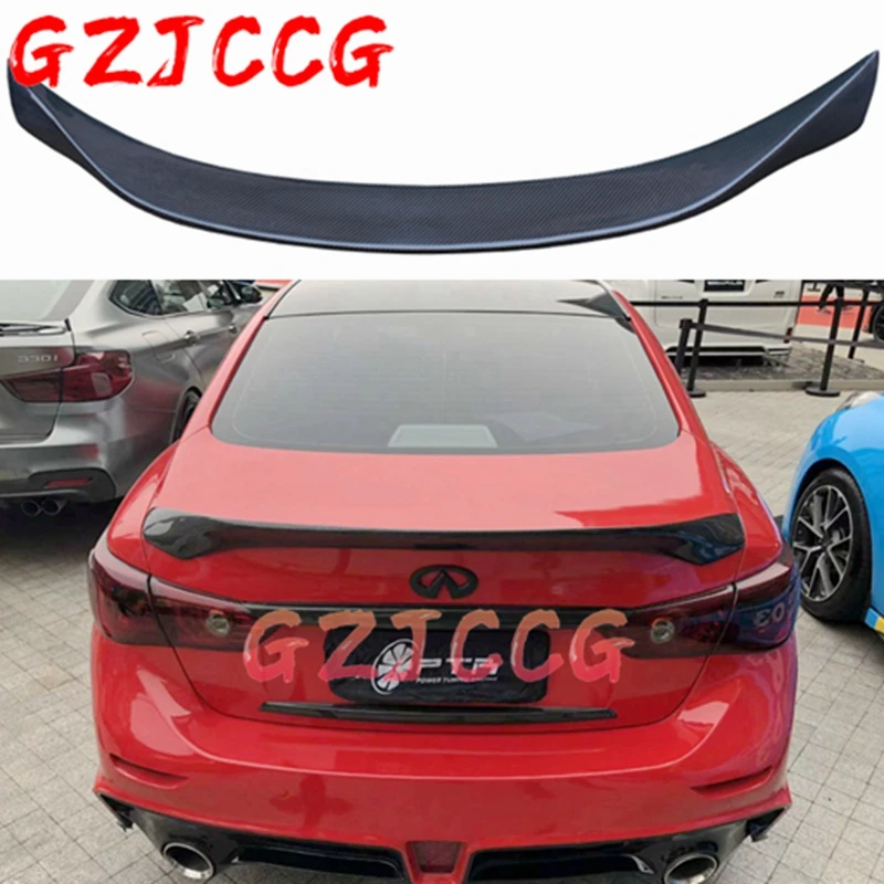 For Infiniti Q50 2014-2018 Real Carbon Fiber Car Trunk Spoiler Lid Fits Highkick Aluminum Rear Wing Spoiler Rear Trunk
For Infiniti Q50 2014-2018 Real Carbon Fiber Car Trunk Spoiler Lid Fits Highkick Aluminum Rear Wing Spoiler Rear Trunk