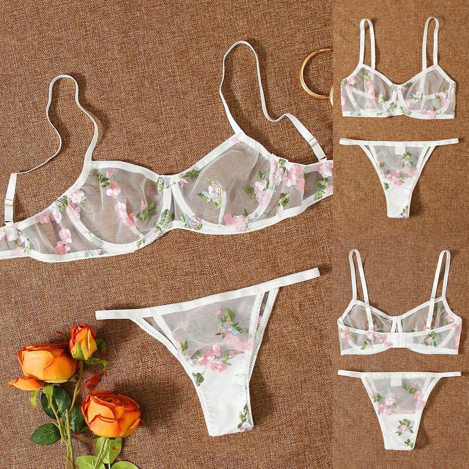 Mesh Embroidered Lingerie Sets For Women Aesthetic Eroctic Lingerie Two Piece Women Nice Sexy Underwear Deluxe Erotic Bra Set
Mesh Embroidered Lingerie Sets For Women Aesthetic Eroctic Lingerie Two Piece Women Nice Sexy Underwear Deluxe Erotic Bra Set