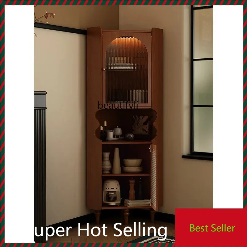 K132 French retro corner wall side cabinet medieval boxwood dining side cabinet living room triangular cabinet
K132 French retro corner wall side cabinet medieval boxwood dining side cabinet living room triangular cabinet