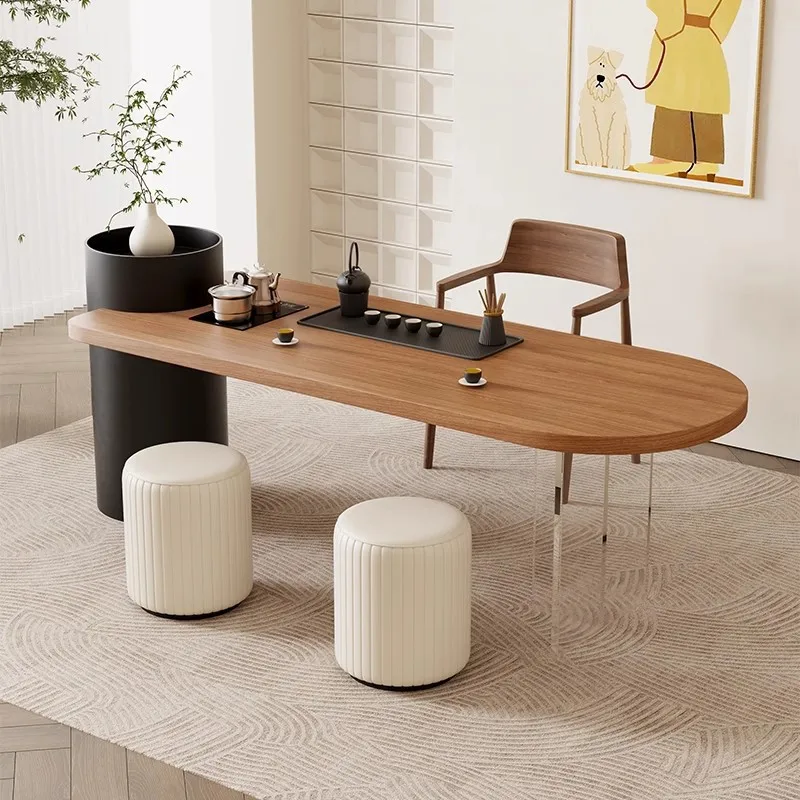Balcony tea table kung fu tea table and chair combination small modern high-end simple household cream style small tea table tab
Balcony tea table kung fu tea table and chair combination small modern high-end simple household cream style small tea table tab