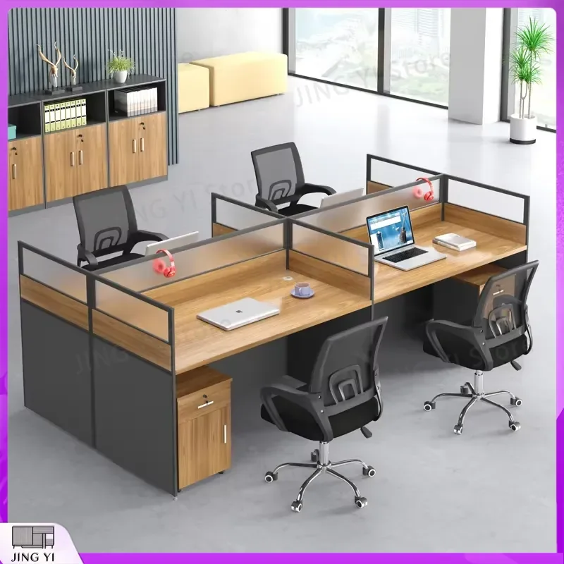 Modern Four Six Person Office Desk with Chair Combination Wooden Screen Desk for Hospital Lab Workspace Easy Assembly
Modern Four Six Person Office Desk with Chair Combination Wooden Screen Desk for Hospital Lab Workspace Easy Assembly
