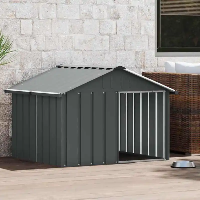 Dog House Anthracite Galvanized Steel 45.9x40.6x32.1 in Durable
Dog House Anthracite Galvanized Steel 45.9x40.6x32.1 in Durable