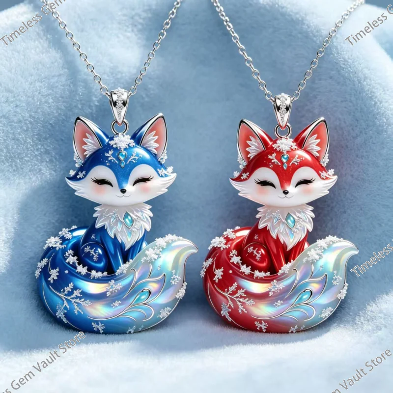 Dreamy Snow Fox Love Necklace Enamel Craft Exquisite Pendant Luxury Couple Jewelry Gift for Girlfriend Best Friend Festival
Dreamy Snow Fox Love Necklace Enamel Craft Exquisite Pendant Luxury Couple Jewelry Gift for Girlfriend Best Friend Festival
