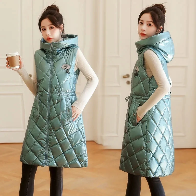 2024 Autumn/Winter New Down Cotton Vest Women's Medium to Long Wear Off Shoulder Korean Edition Non Washable Bright Face Jacket
2024 Autumn/Winter New Down Cotton Vest Women's Medium to Long Wear Off Shoulder Korean Edition Non Washable Bright Face Jacket
