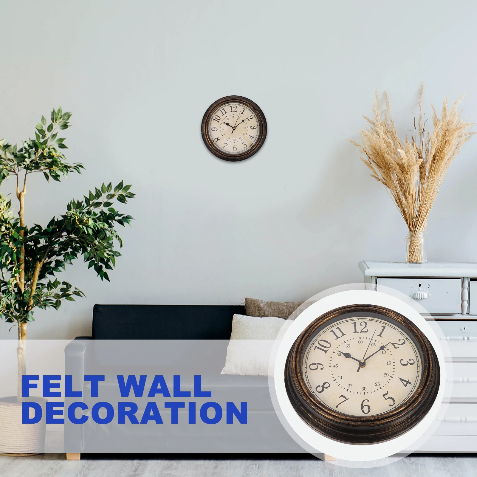 1Pcs Metal Retro Wall Clock 12 Inch Silent Non-Ticking Clock for Bedroom Living Room Cafe Restaurant Decoration
1Pcs Metal Retro Wall Clock 12 Inch Silent Non-Ticking Clock for Bedroom Living Room Cafe Restaurant Decoration
