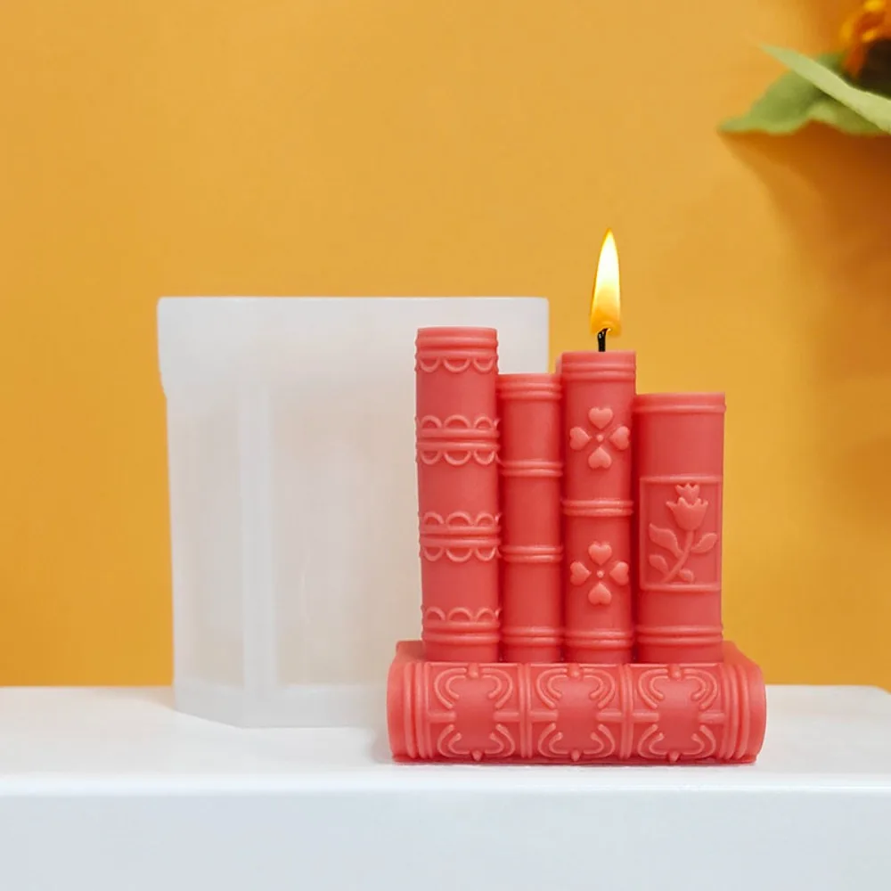 Vintage Carved Book Stack Candle Mold Silicone DIY Handmade Aromatherapy Wax Mold Artistic Study Room Style
Vintage Carved Book Stack Candle Mold Silicone DIY Handmade Aromatherapy Wax Mold Artistic Study Room Style