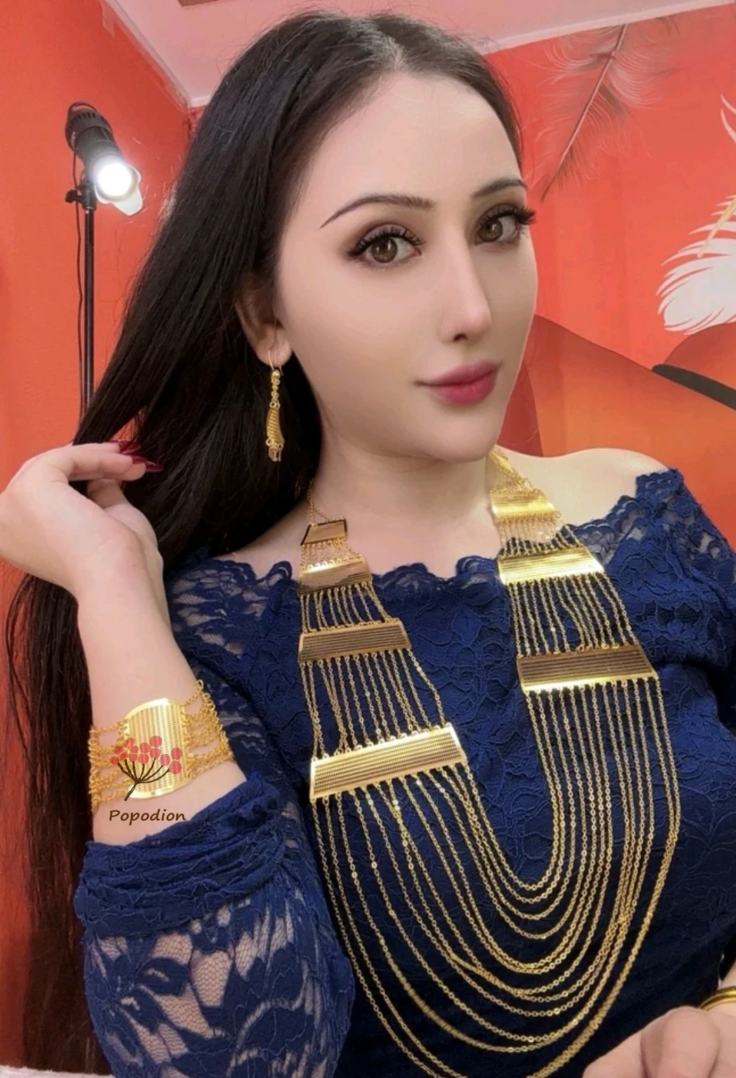 New Dubai 24K Gold Plated Necklace Earrings Bracelet for Women's Wedding Party Jewelry Set DD10514
New Dubai 24K Gold Plated Necklace Earrings Bracelet for Women's Wedding Party Jewelry Set DD10514