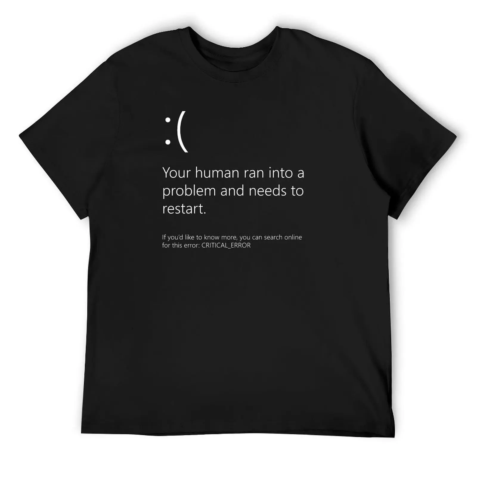 Blue Screen of Death T-Shirt cute tops gifts for boyfriend graphic t shirts graphic tee shirt slim fit t shirts for men
Blue Screen of Death T-Shirt cute tops gifts for boyfriend graphic t shirts graphic tee shirt slim fit t shirts for men