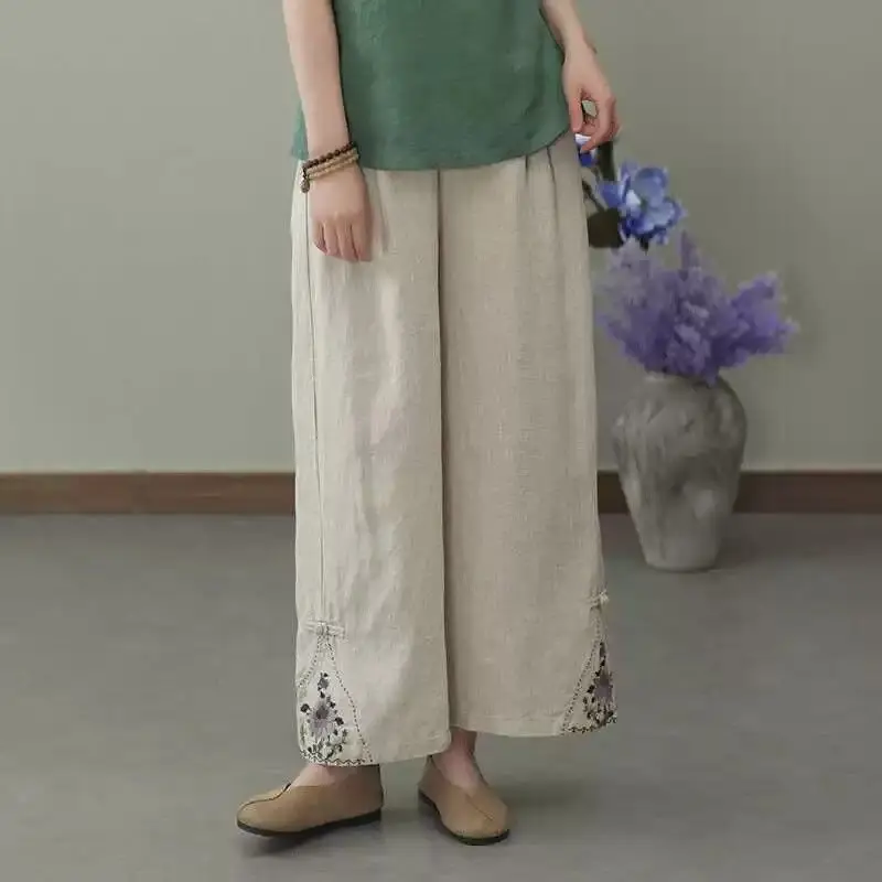 Summer 2026 High Waist Cotton Linen Wide Leg Pants Straight Cut Casual Trousers Ethnic Style Women's High End Fashionable Clo...
Summer 2026 High Waist Cotton Linen Wide Leg Pants Straight Cut Casual Trousers Ethnic Style Women's High End Fashionable Clo...