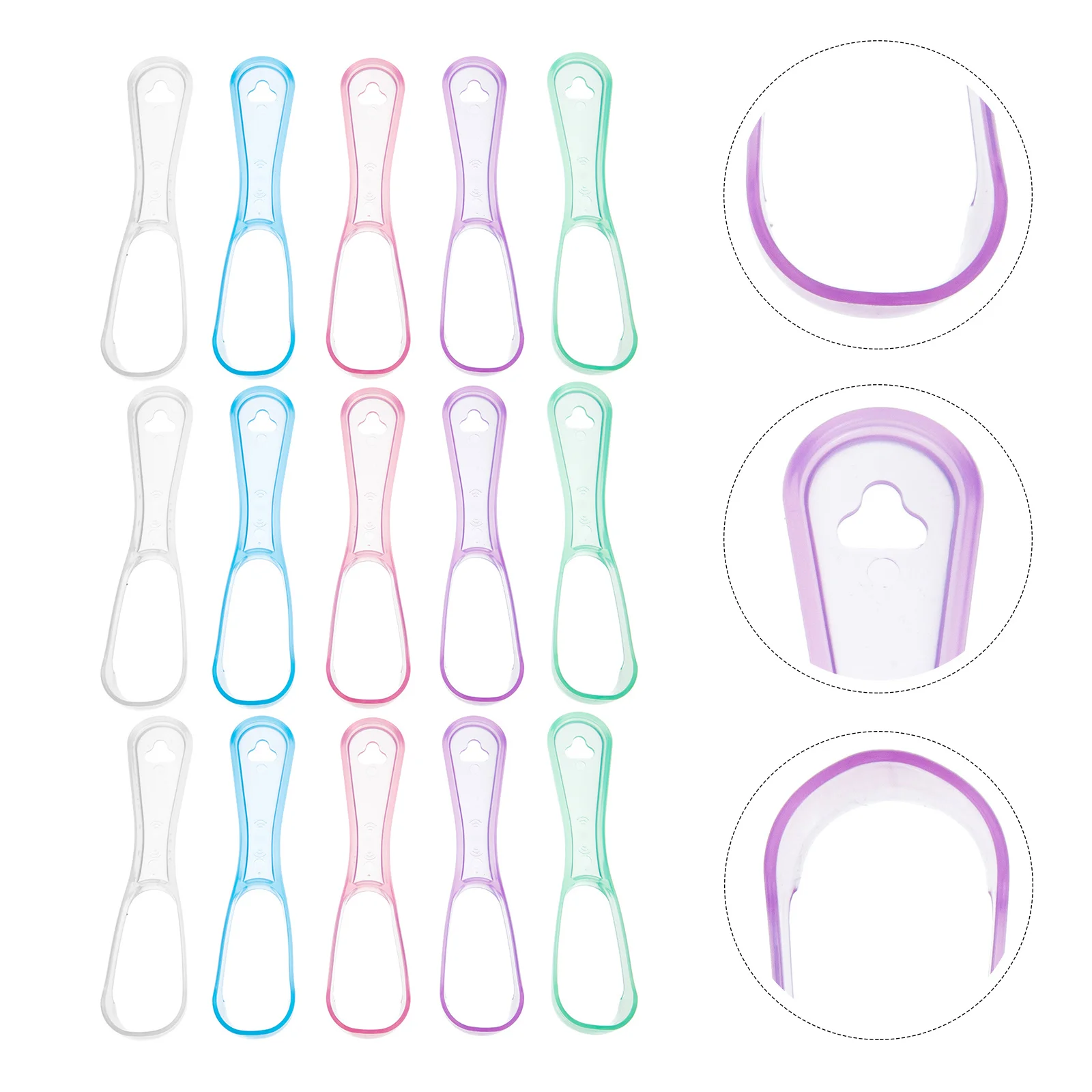 15 Pcs Tongue Cleaner Scraper Cleaning Coating Adults Plastic Scrapers Food Grade for Oral Care
15 Pcs Tongue Cleaner Scraper Cleaning Coating Adults Plastic Scrapers Food Grade for Oral Care