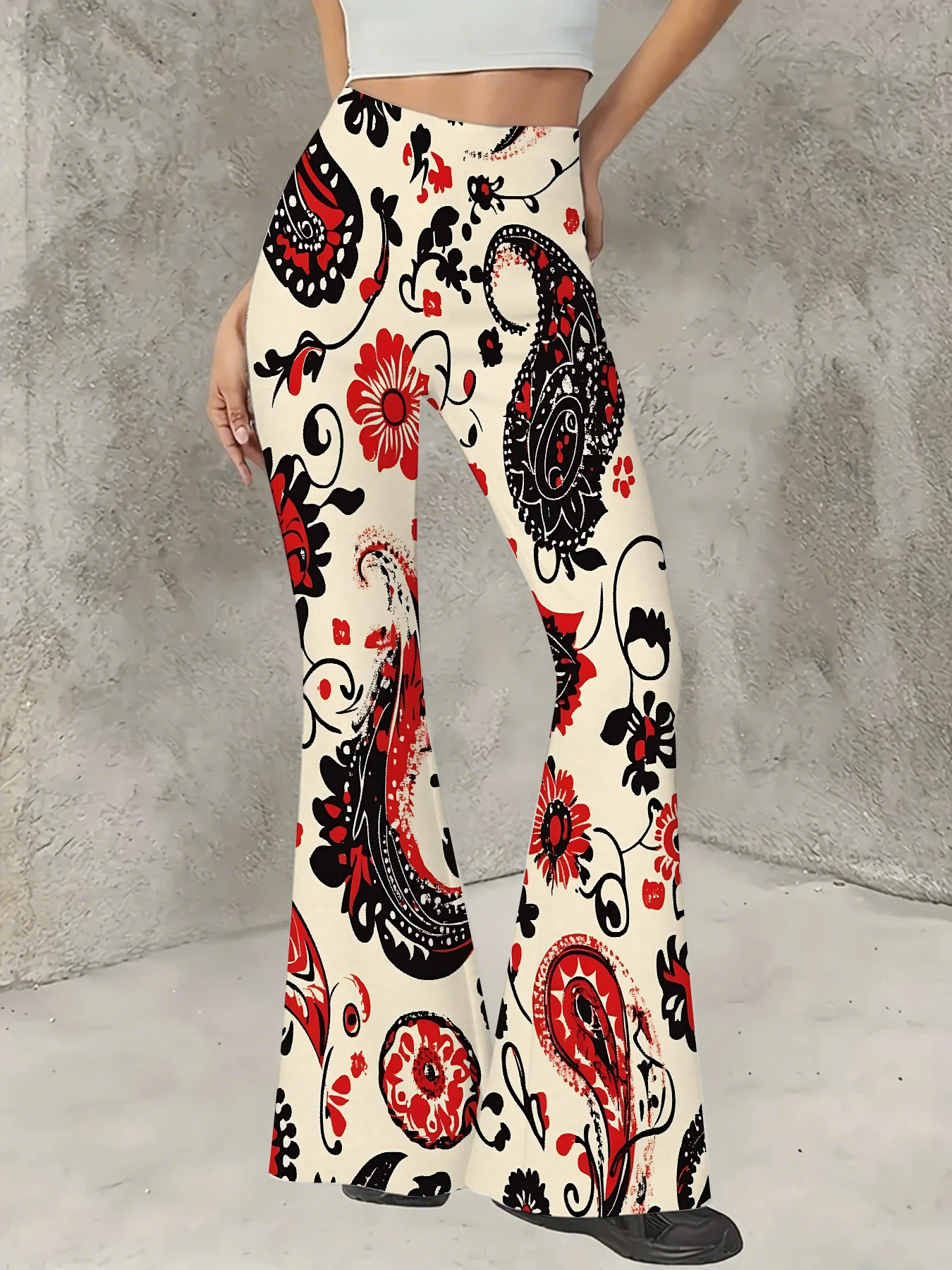 Women's Floral Print Flare Pants Elegant Stretchy Bell Bottom Trousers Summer
Women's Floral Print Flare Pants Elegant Stretchy Bell Bottom Trousers Summer