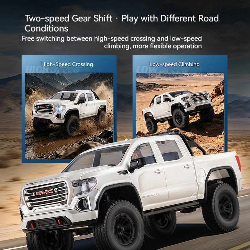 FMS FCX18S 1/18 Scale Gmc Remote Control 4WD Two Speed Crawler Off Road Truck White brushless pickup remote control car
FMS FCX18S 1/18 Scale Gmc Remote Control 4WD Two Speed Crawler Off Road Truck White brushless pickup remote control car