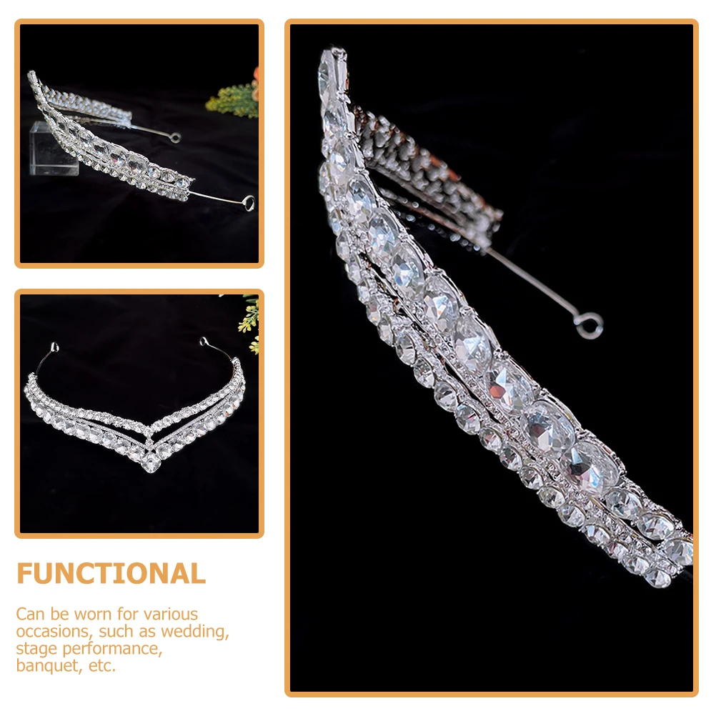 Elegant Bridal Tiara Rhinestones Headdress Zinc Alloy Crown Women Birthday Party Photo Shoots Hair Accessories
Elegant Bridal Tiara Rhinestones Headdress Zinc Alloy Crown Women Birthday Party Photo Shoots Hair Accessories
