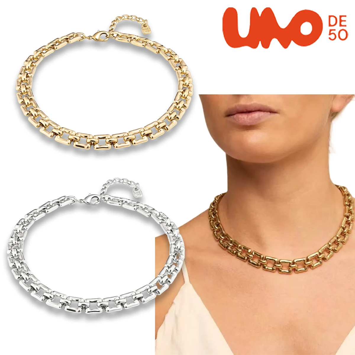 UNODE50 necklace Spanish niche jewelry with exaggerated geometry, light luxury, and extremely simple personality style
UNODE50 necklace Spanish niche jewelry with exaggerated geometry, light luxury, and extremely simple personality style