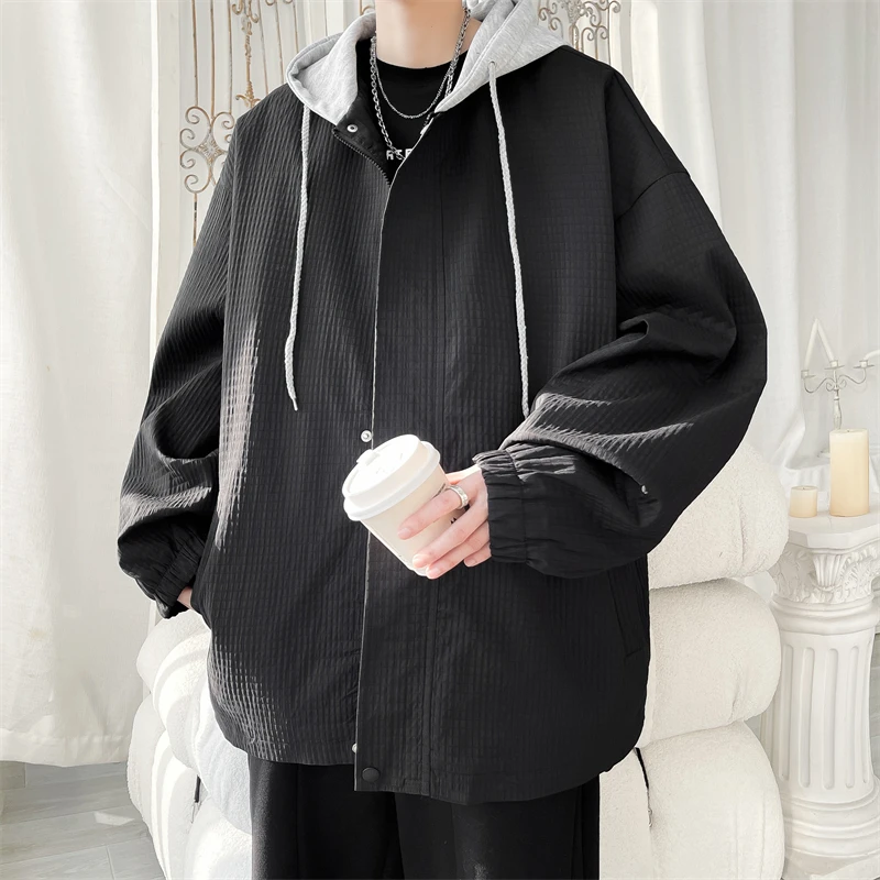 Retro American Bla Jaet with Hat for Men Spring Autumn New Trendy Brand Cool Teenage Outerwear Loose Fit Long Sve
Retro American Bla Jaet with Hat for Men Spring Autumn New Trendy Brand Cool Teenage Outerwear Loose Fit Long Sve