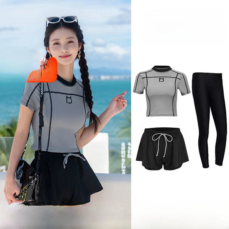 Women's Two-Piece Qui-Dry Surfing Swimsuit Slimming Sea-Monster Suit Sports Student Sunscreen Snorkeling Suit Diving Gear
Women's Two-Piece Qui-Dry Surfing Swimsuit Slimming Sea-Monster Suit Sports Student Sunscreen Snorkeling Suit Diving Gear