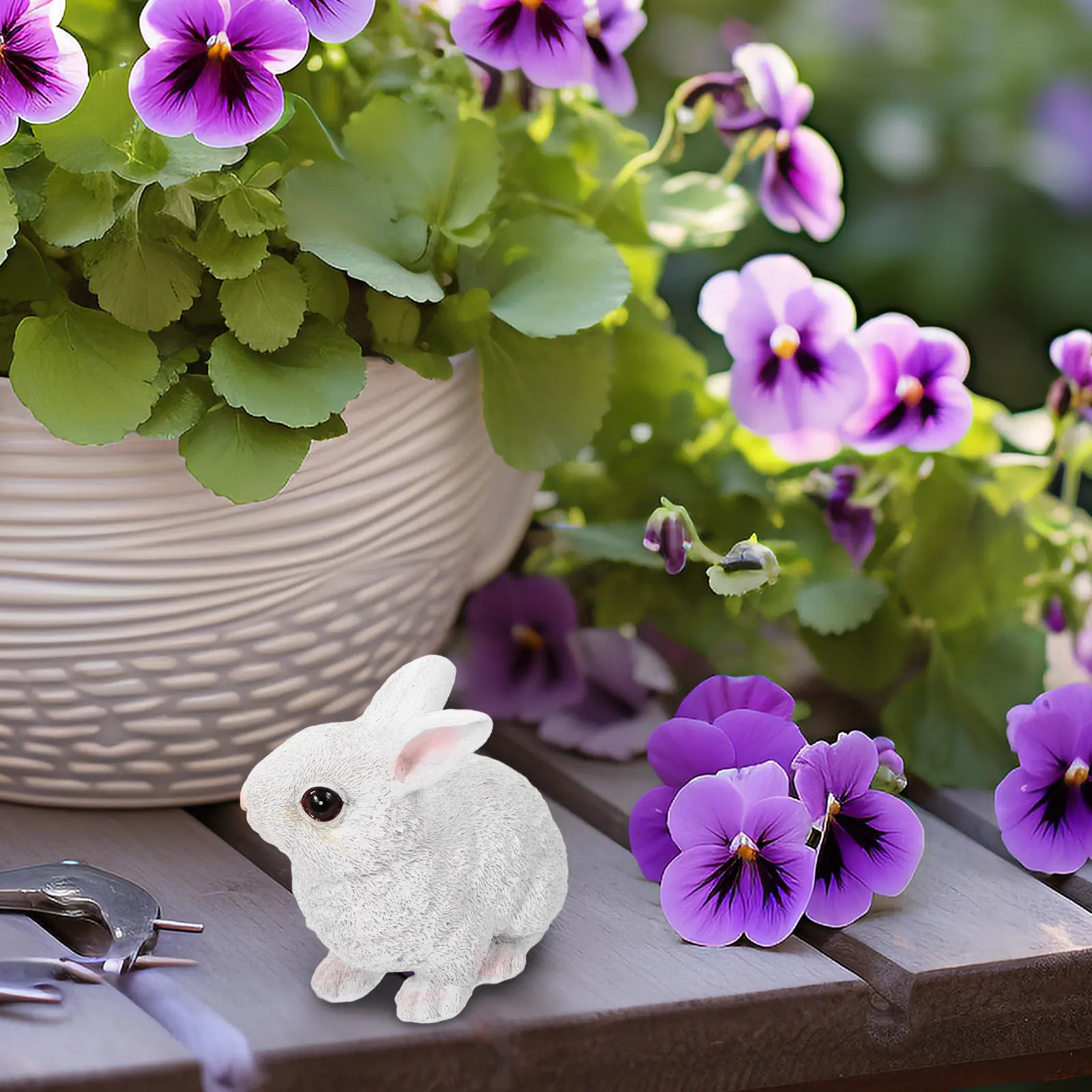 Delicate Resin Rabbit Statue Compact Animal Ornament for Micro Landscaping Garden Decor Desktop Yard Scene Layout Wildlife Bunny
Delicate Resin Rabbit Statue Compact Animal Ornament for Micro Landscaping Garden Decor Desktop Yard Scene Layout Wildlife Bunny