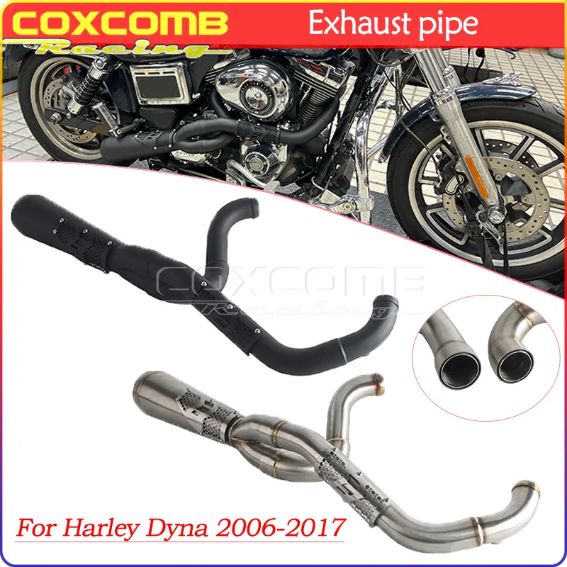 Motorcycle 2-in-1 Exhaust Muffler Pipe System For Harley Dyna Street Bob Fat Bob CVO Low Rider Super Glide FXDWG FXDF 2006-2017
Motorcycle 2-in-1 Exhaust Muffler Pipe System For Harley Dyna Street Bob Fat Bob CVO Low Rider Super Glide FXDWG FXDF 2006-2017