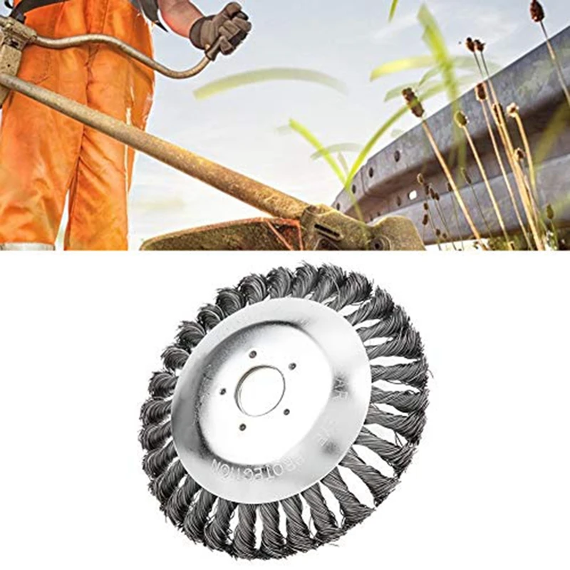 Weed Remover Tool Grass Brush Trimmer Head Steel Wire Wheel Brush Cutter Blade Garden Supplies
Weed Remover Tool Grass Brush Trimmer Head Steel Wire Wheel Brush Cutter Blade Garden Supplies