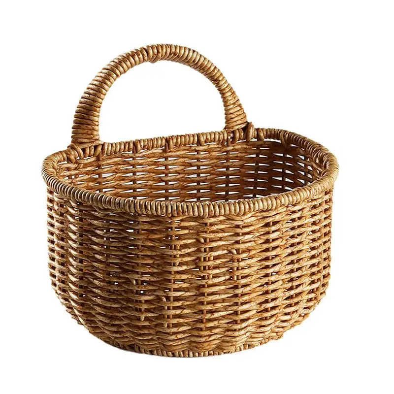 Hangings Storage Baskets Wicker Wall Mounted Hangings Basket Storage Small Basket Organizer with Handle Home Crafts Decoration
Hangings Storage Baskets Wicker Wall Mounted Hangings Basket Storage Small Basket Organizer with Handle Home Crafts Decoration