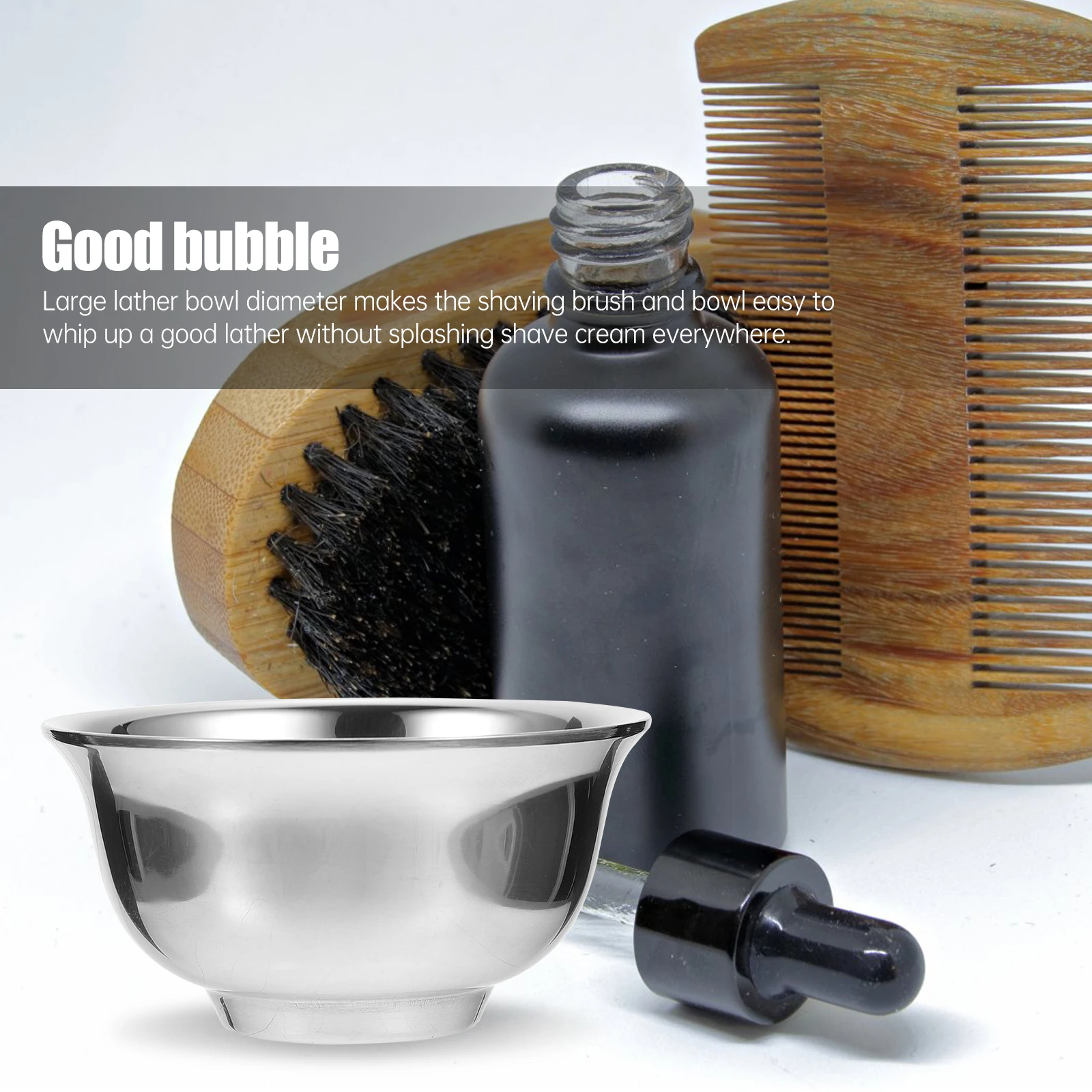 Stainless Steel Soap Cream Foaming For Men Large Lather Barber Shaving Tool Use Thick Round Material Safe Hands
Stainless Steel Soap Cream Foaming For Men Large Lather Barber Shaving Tool Use Thick Round Material Safe Hands