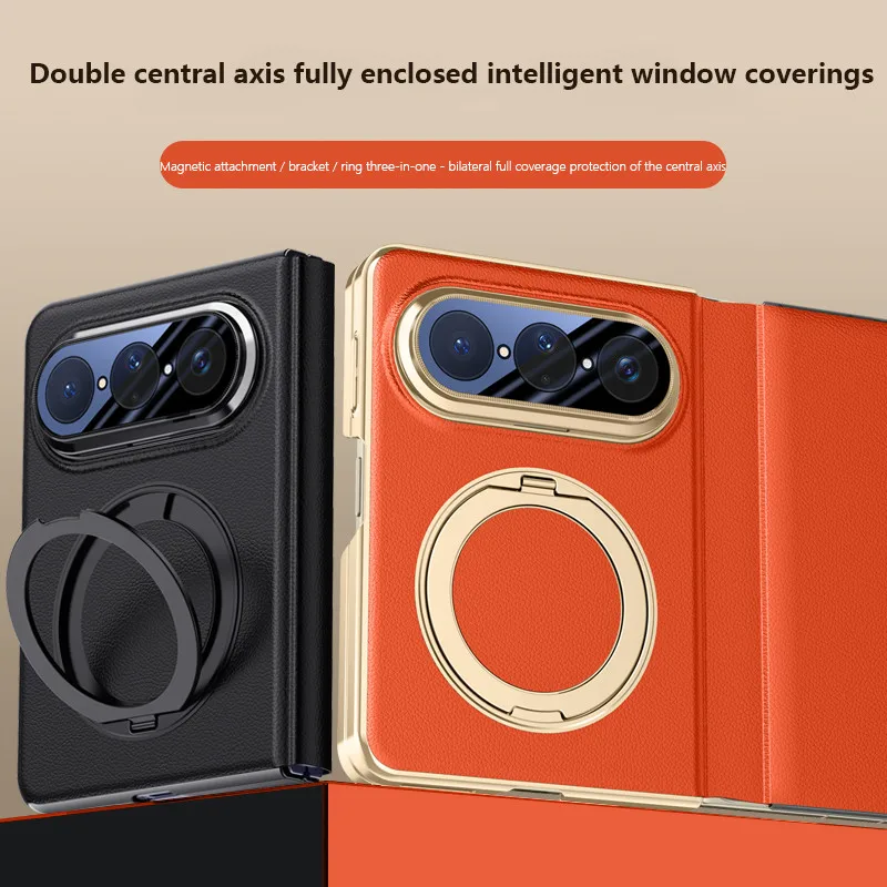 Electroplated Magnetic Hinge Wireless Charging Ring Case For Huawei Pura X Max Purax Max 5G Metal Ring Holder Protective Cover
Electroplated Magnetic Hinge Wireless Charging Ring Case For Huawei Pura X Max Purax Max 5G Metal Ring Holder Protective Cover