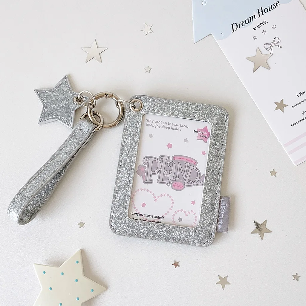 Glitter Pu Card Holder Star Charm Card Holder Double Layer Card Holder Versatile Photocard Keychain Bag Pendant
Glitter Pu Card Holder Star Charm Card Holder Double Layer Card Holder Versatile Photocard Keychain Bag Pendant