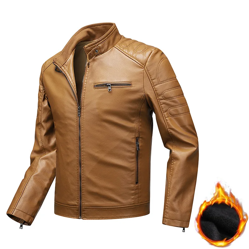 2025 New Men's Leather Jacket Slim Fit Biker Motorcycle Style Jacket Autumn Spring Thin Coat Outerwear Fashion Casual Blazer
2025 New Men's Leather Jacket Slim Fit Biker Motorcycle Style Jacket Autumn Spring Thin Coat Outerwear Fashion Casual Blazer