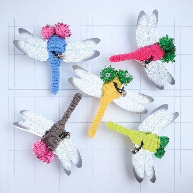 5 pcs Replacement Dragonfly Cat Teaser Wand Eco-Friendly Non-Toxic Interactive Pet For Cats Dangle Wand Refills Keep Claws Away 
5 pcs Replacement Dragonfly Cat Teaser Wand Eco-Friendly Non-Toxic Interactive Pet For Cats Dangle Wand Refills Keep Claws Away