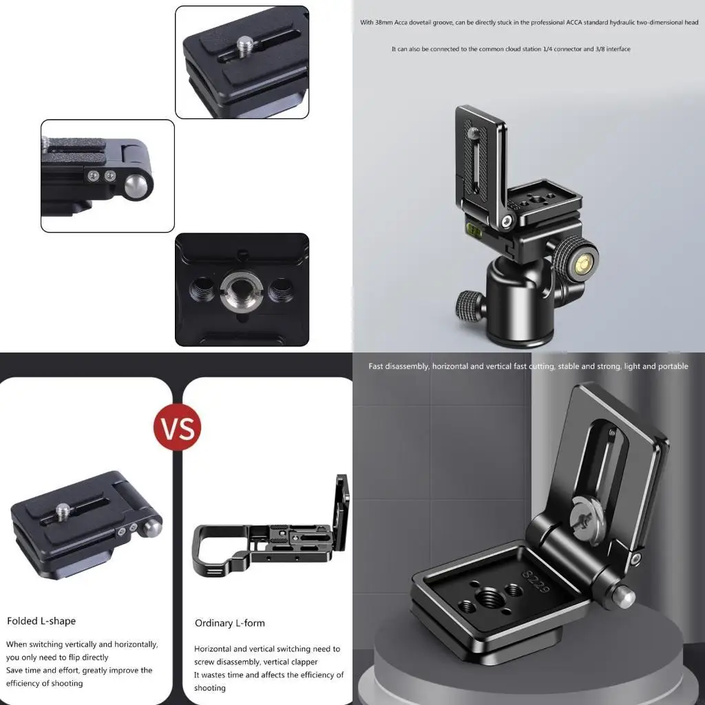 DSLR Camera L Bracket Vertical Horizontals Switching Tripod Quick Release Plate for Vertical and Landscape
DSLR Camera L Bracket Vertical Horizontals Switching Tripod Quick Release Plate for Vertical and Landscape