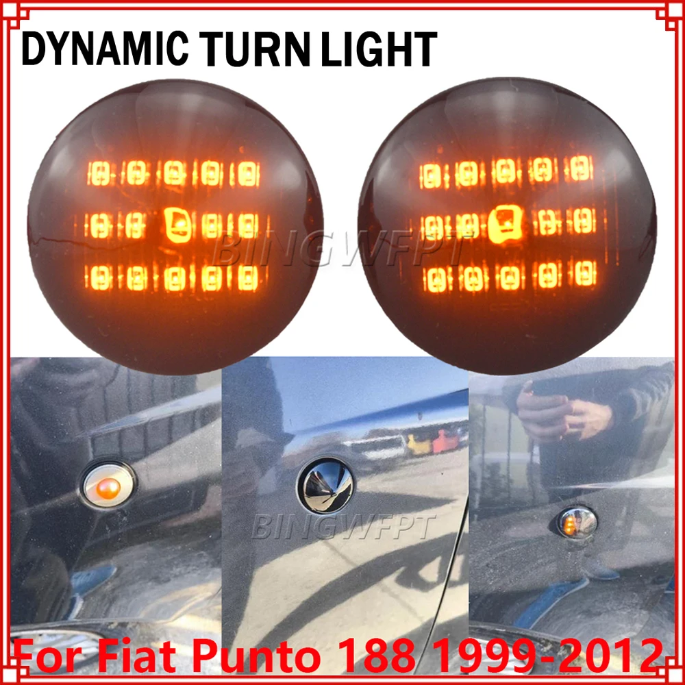 BINGWFPT High Quality Dynamic LED Turn Signal Side Marker Light Repeater Lamp 2PCS For Fiat Punto 188 1999-2012 Doblo 2001-2005
BINGWFPT High Quality Dynamic LED Turn Signal Side Marker Light Repeater Lamp 2PCS For Fiat Punto 188 1999-2012 Doblo 2001-2005