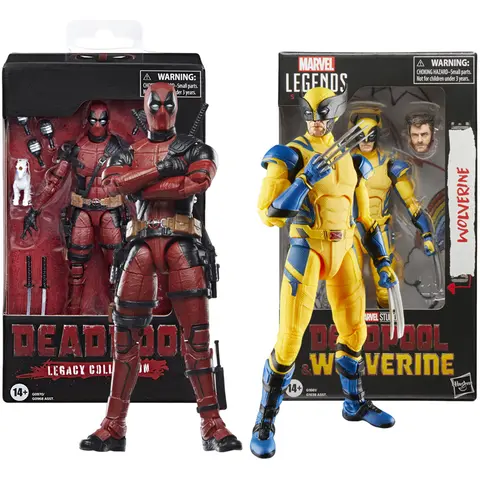 Deadpool & wolverine figura de ação x-men conjunta móvel novos mutantes wilson quadrinhos wade conjunta modelo móvel filme brinquedos para crianças