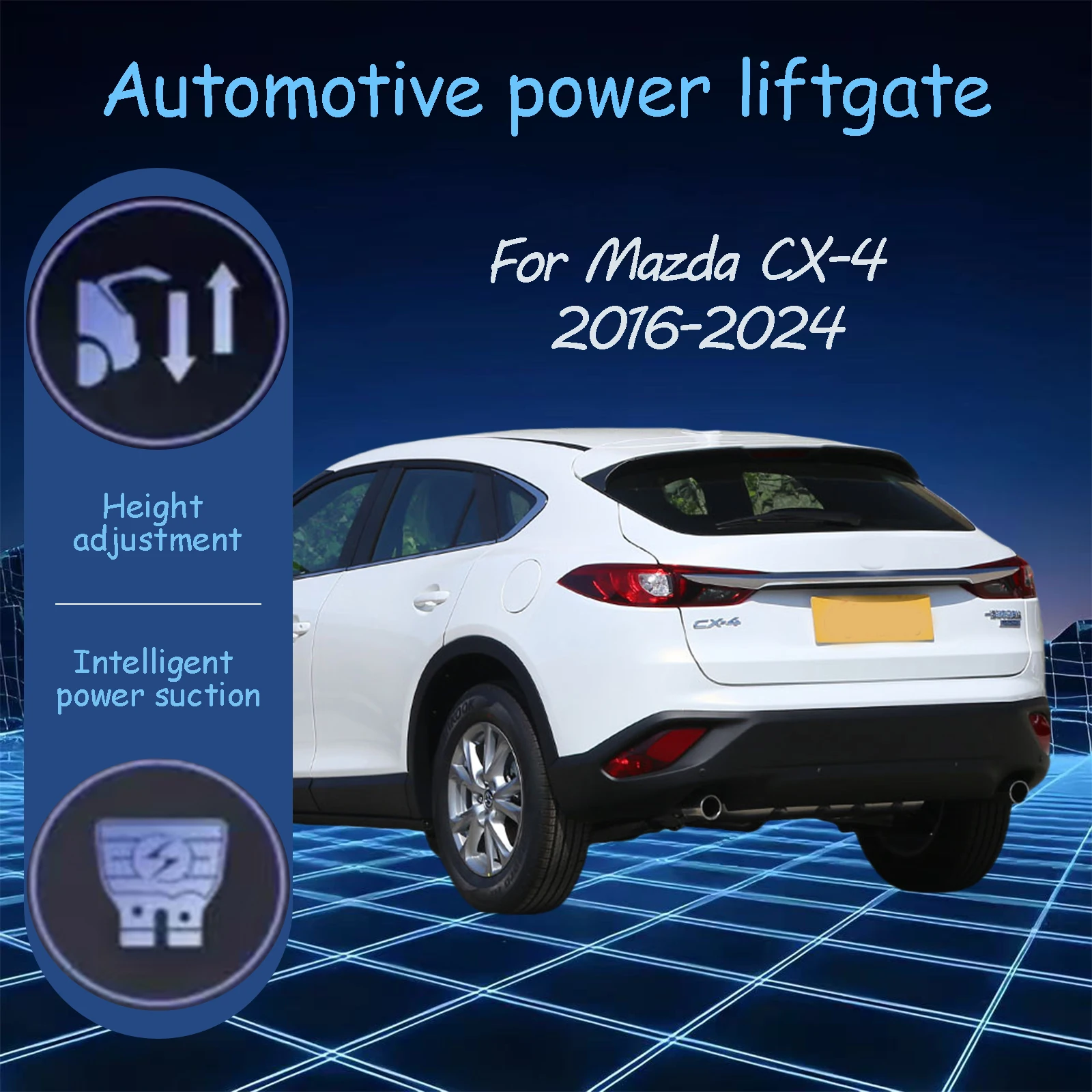For Mazda CX-4 2016-2024 Electric tailgate automatic suction locks suitable Trunk modification system
For Mazda CX-4 2016-2024 Electric tailgate automatic suction locks suitable Trunk modification system