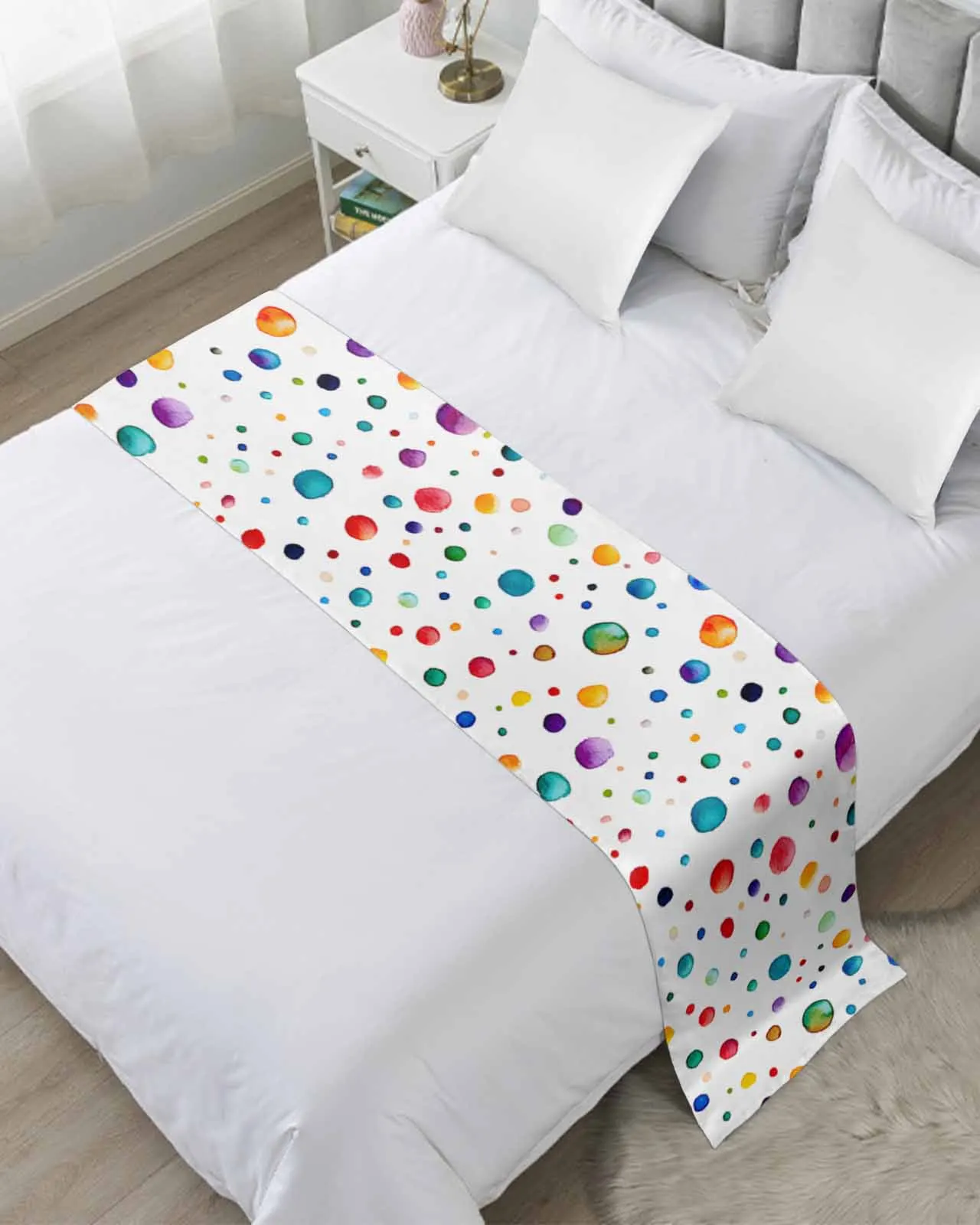 Classic Color Polka Dot Bed Runner Luxury Hotel Bed Tail Scarf Decorative Cloth Home Bedroom
Classic Color Polka Dot Bed Runner Luxury Hotel Bed Tail Scarf Decorative Cloth Home Bedroom