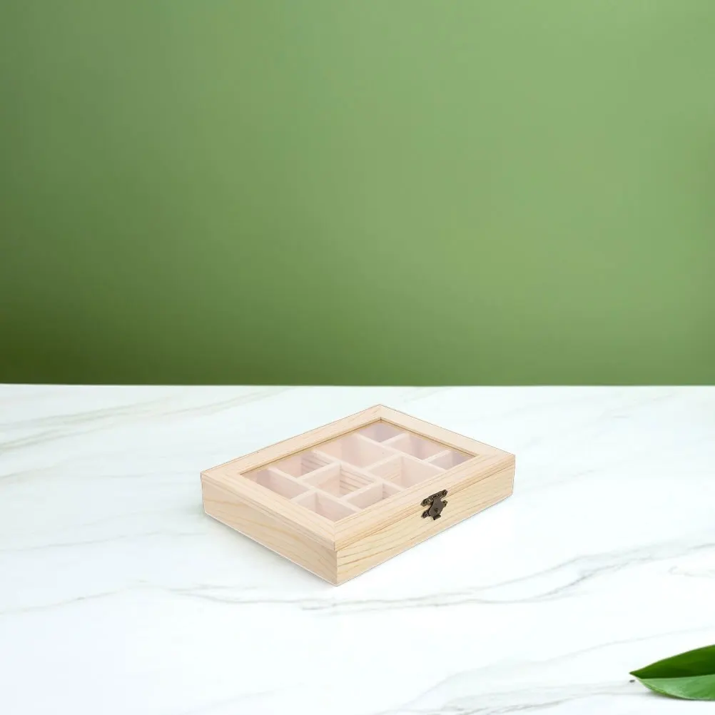 2 Pcs H Jewellery Storage Box made Decorative Boxes Plain Wooden DIY Unfinished Rectangle Ten Grids Storage Jewelry Retro
2 Pcs H Jewellery Storage Box made Decorative Boxes Plain Wooden DIY Unfinished Rectangle Ten Grids Storage Jewelry Retro