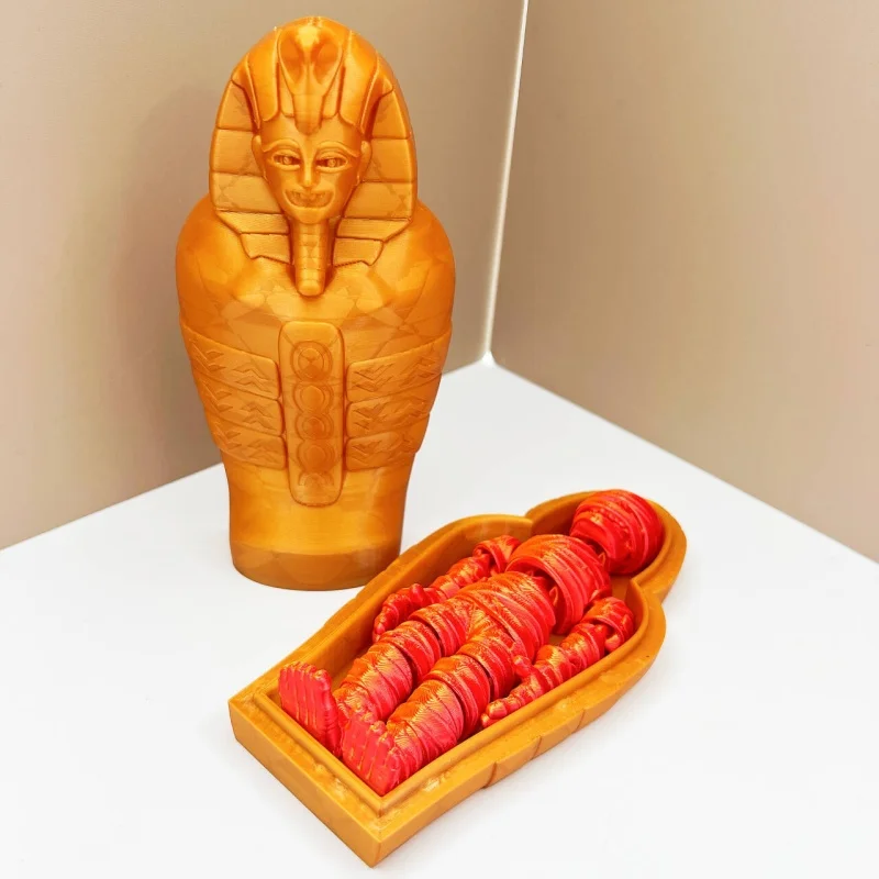 3D Printed Egyptian Pharaoh Mummy Statue Desktop Ornament Halloween Home Decor Collectible Figurine Gift
3D Printed Egyptian Pharaoh Mummy Statue Desktop Ornament Halloween Home Decor Collectible Figurine Gift