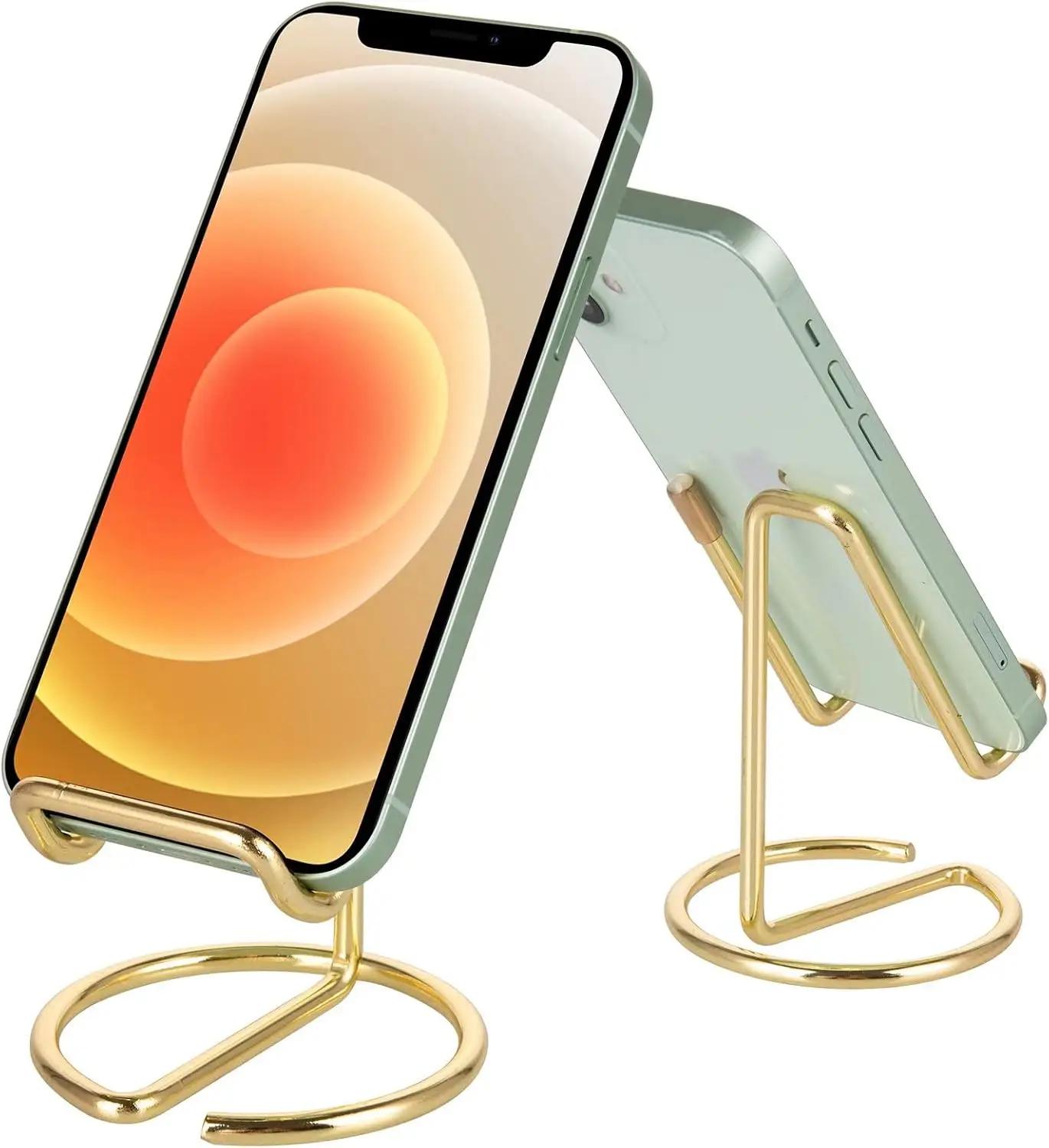 Cute Metal Gold Cell Phone Stand for Desk, Compatible with All Phones, iPad
Cute Metal Gold Cell Phone Stand for Desk, Compatible with All Phones, iPad