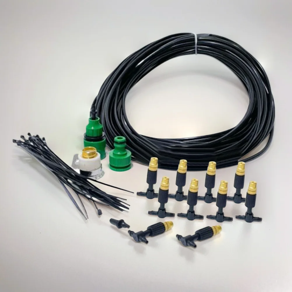 15M Outdoor Misting Cooling System Brass Atomizer Nozzles Kit Greenhouse Micro Sprinklers Garden Sprayer Drip Irrigation
15M Outdoor Misting Cooling System Brass Atomizer Nozzles Kit Greenhouse Micro Sprinklers Garden Sprayer Drip Irrigation